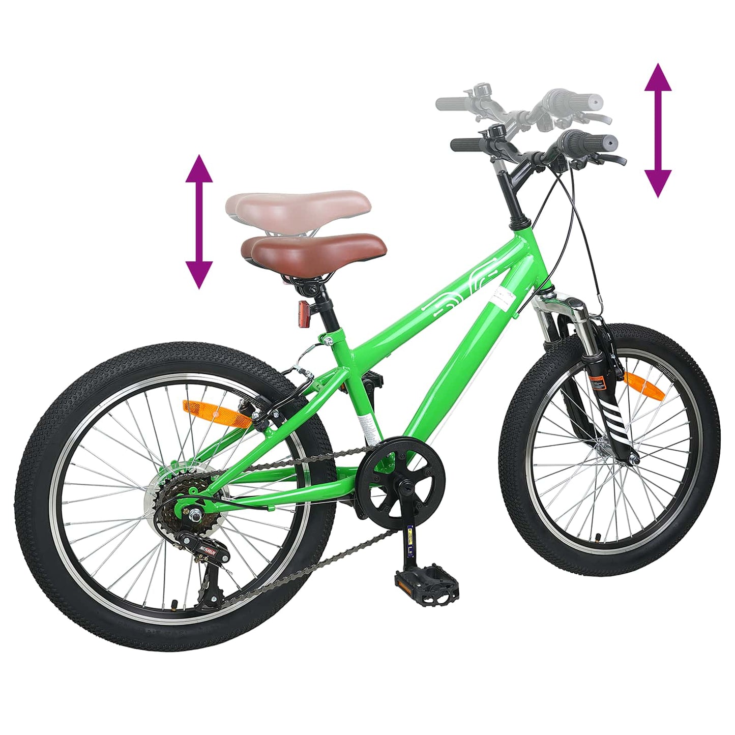 Mountainbike 20 Inch 6-Snelheid voor 5-8 jaar oud Groen is nu te koop bij PeponiXL, paradijselijk wonen!