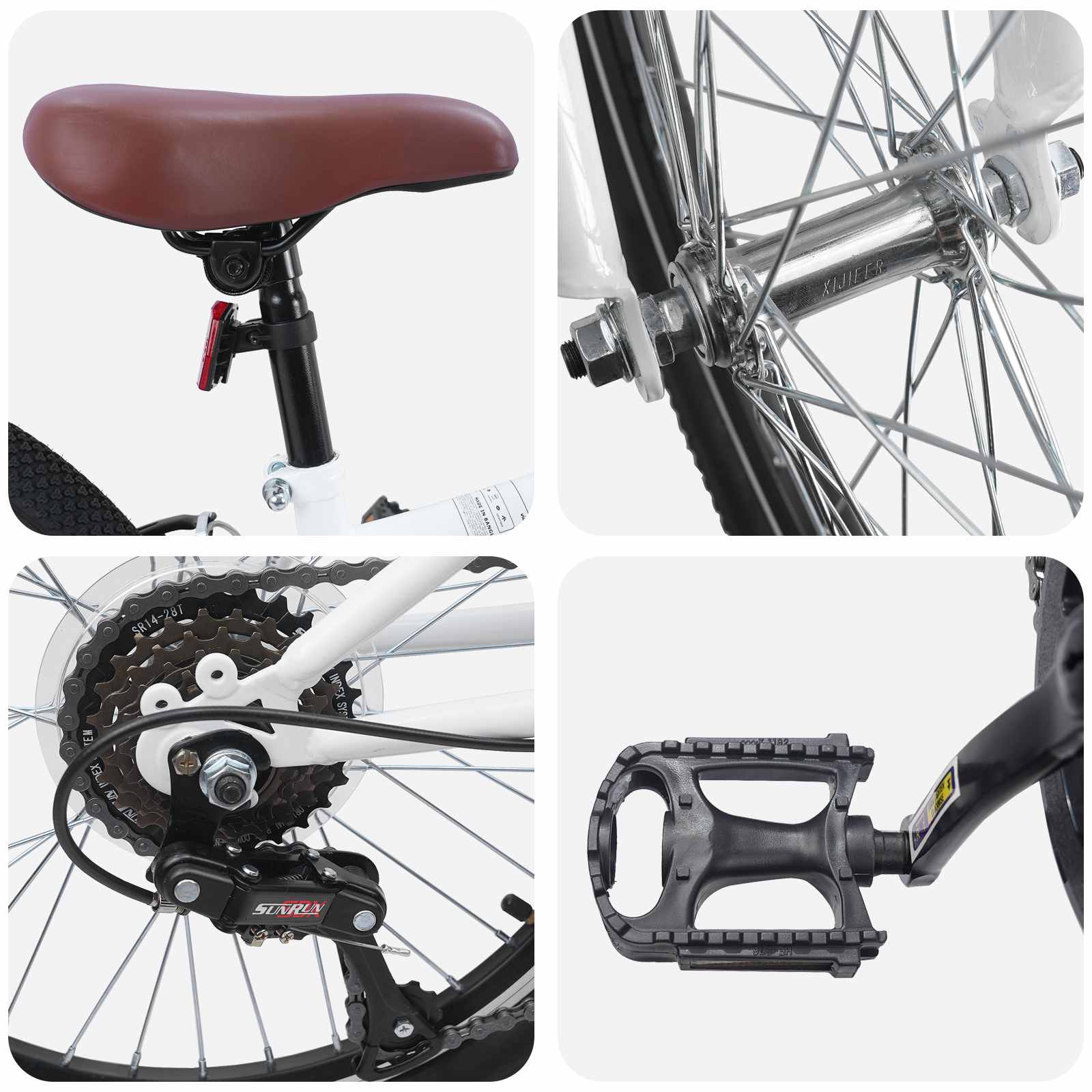 Mountainbike 20 Inch 6-Speed voor 5-8 jaar oud Wit is nu te koop bij PeponiXL, paradijselijk wonen!