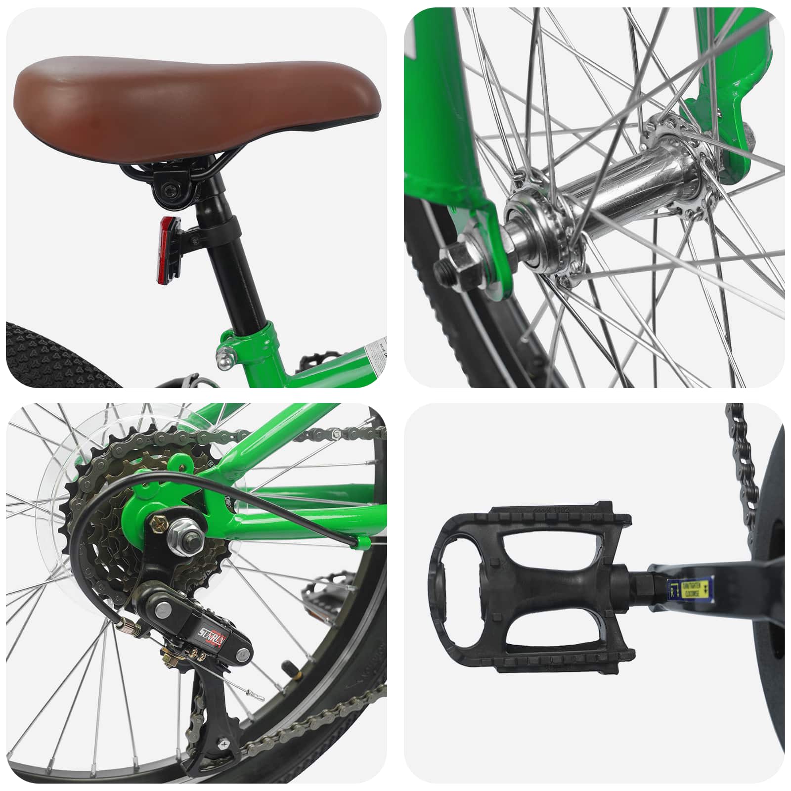 Mountainbike 20 Inch 6-Speed voor 5-8 jaar oud Groen is nu te koop bij PeponiXL, paradijselijk wonen!