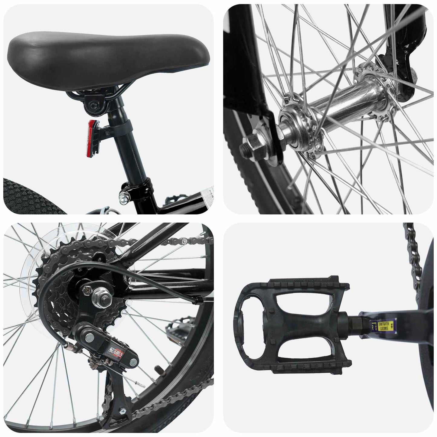 Mountainbike 20 Inch 6-Speed voor 5-8 jaar oud Zwart is nu te koop bij PeponiXL, paradijselijk wonen!