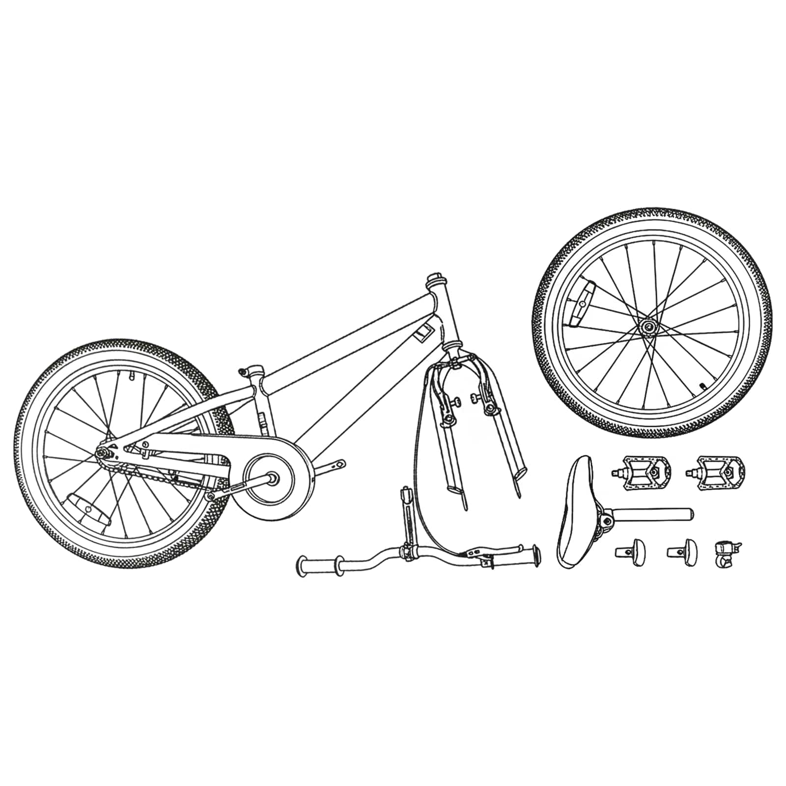 Mountainbike 20 Inch 6-Speed voor 5-8 jaar oud Zwart is nu te koop bij PeponiXL, paradijselijk wonen!
