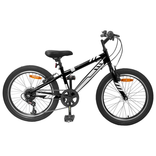 Mountainbike 24 Inch 6-Speed voor 8-12 jaar oud Zwart is nu te koop bij PeponiXL, paradijselijk wonen!