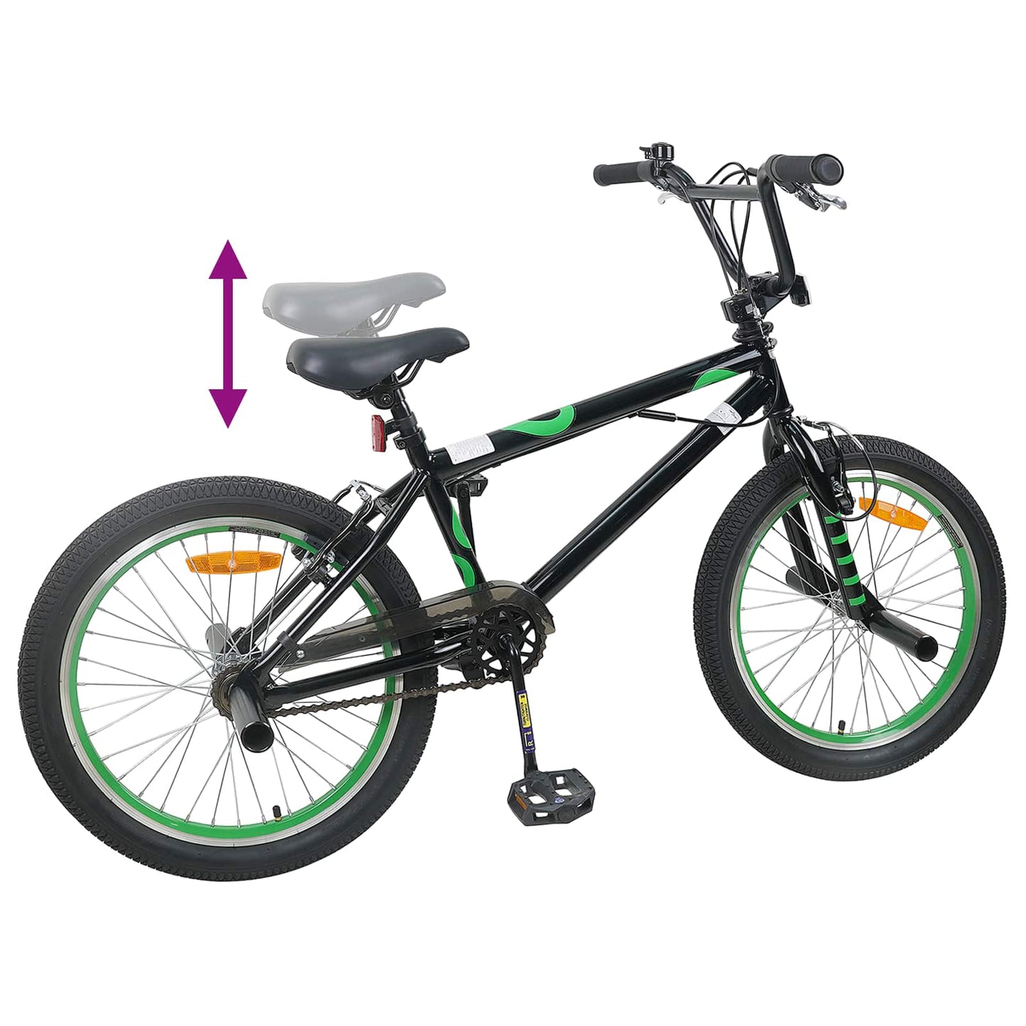 BMX Fiets 20 Inch voor boven de 9 jaar Zwart is nu te koop bij PeponiXL, paradijselijk wonen!