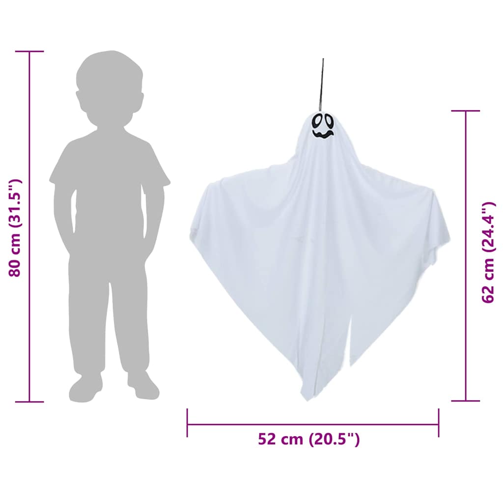 Halloween Hangende Spook 3 pcs Wit 52 x 62 cm Polyester is nu te koop bij PeponiXL, paradijselijk wonen!