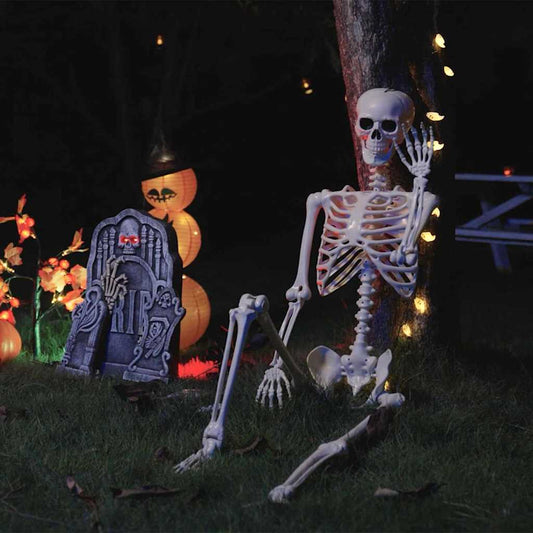 Halloween Skelet 2 pcs Wit 85 cm PVC is nu te koop bij PeponiXL, paradijselijk wonen!