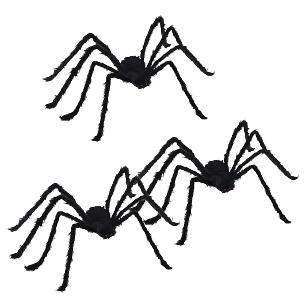 Halloween Spin Decoratie 3 pcs Zwart 150 cm Polyester en staal is nu te koop bij PeponiXL, paradijselijk wonen!