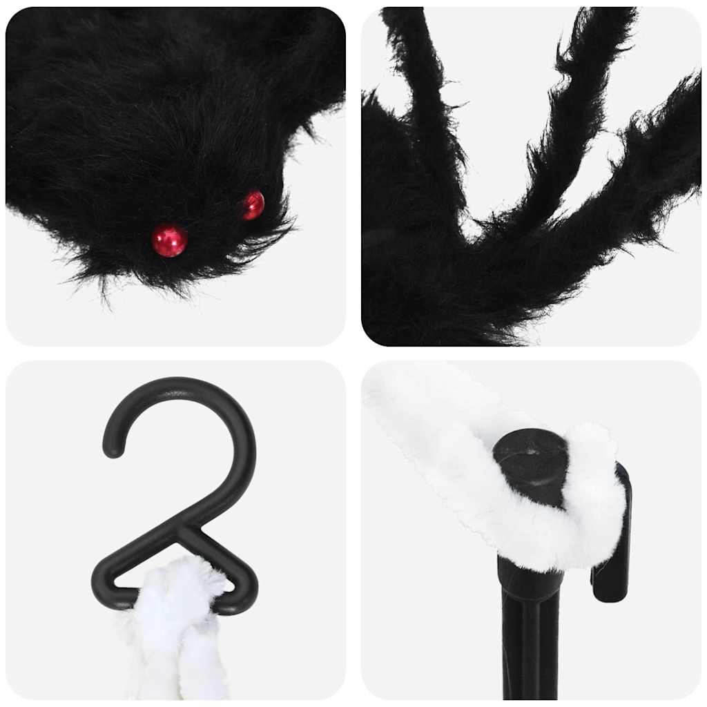 Halloween spindecoratie met webben 2 pcs Zwart en wit Polyester is nu te koop bij PeponiXL, paradijselijk wonen!