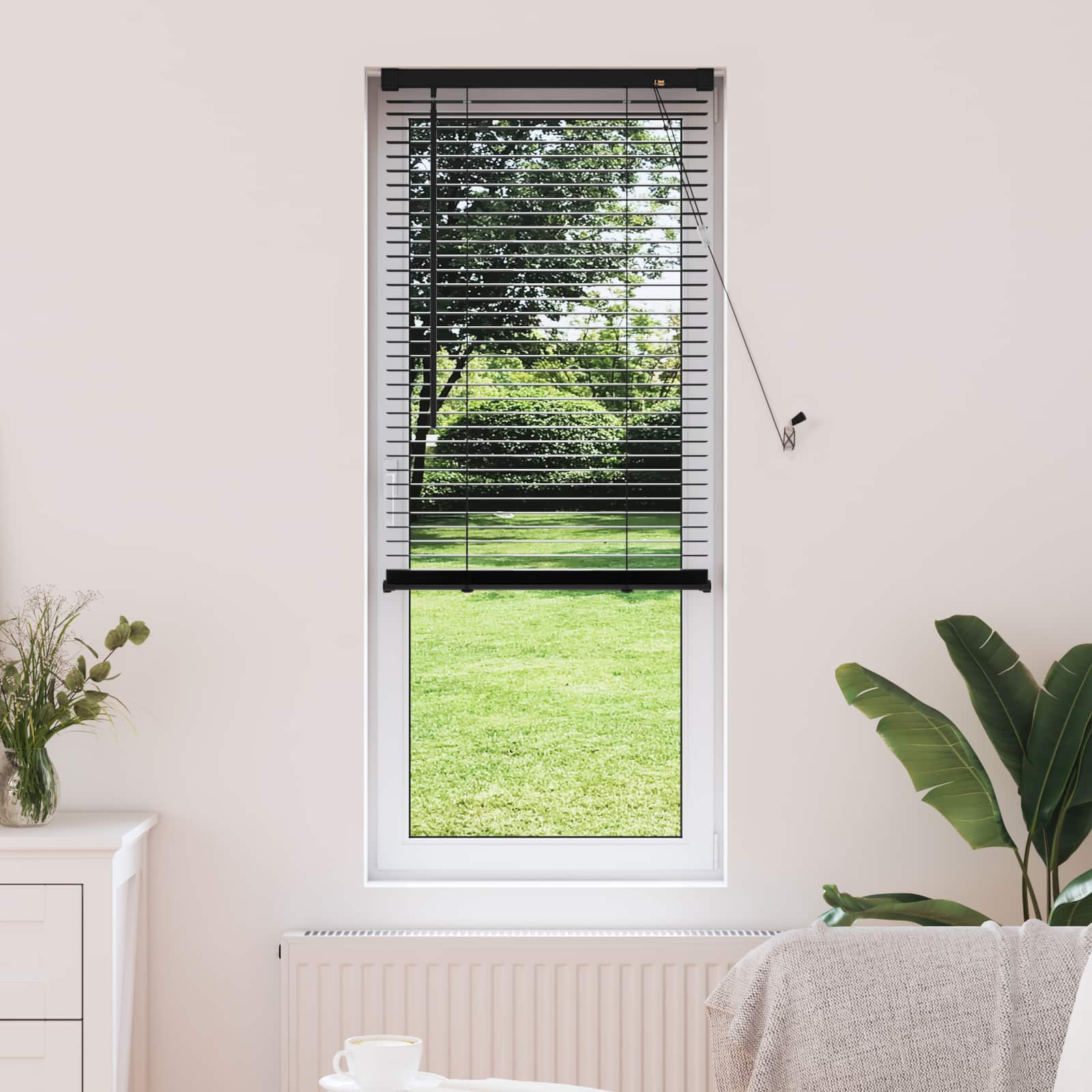 Venetiaanse Blind Zwart 150 x 60 cm PVC is nu te koop bij PeponiXL, paradijselijk wonen!