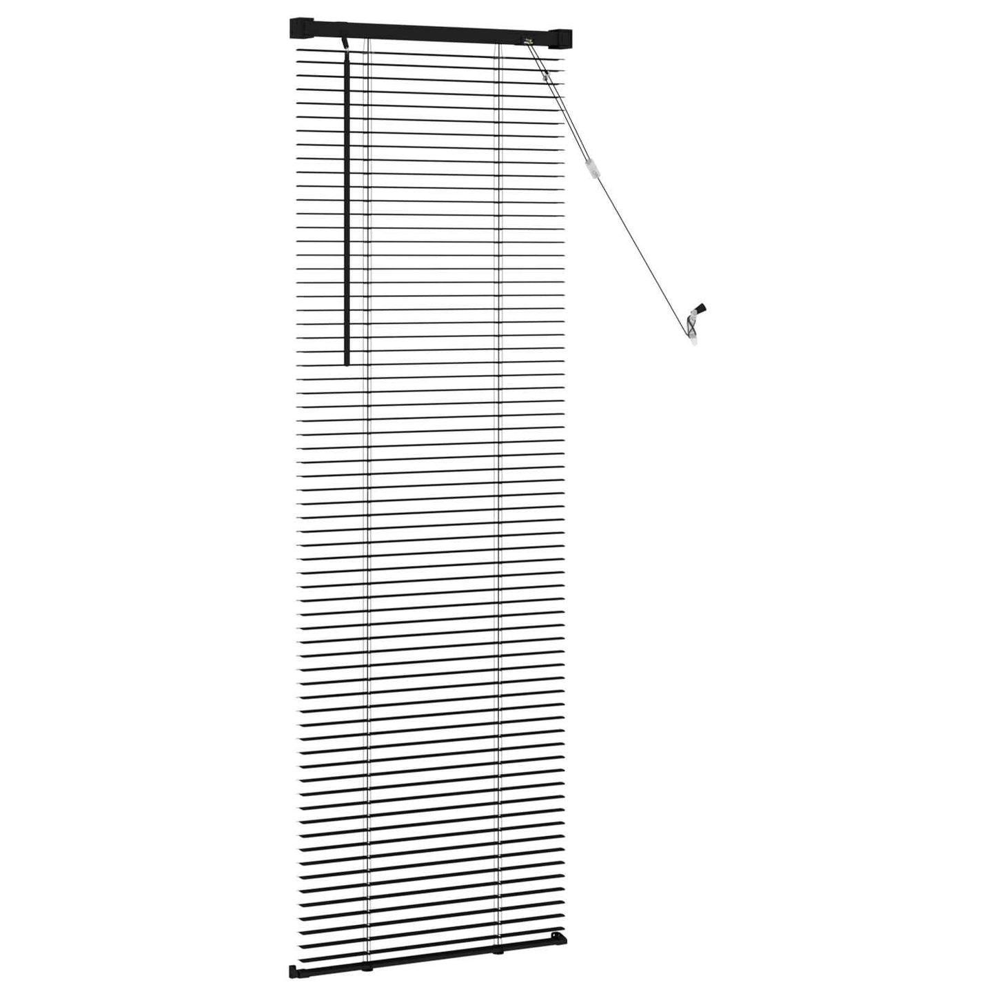 Venetiaanse Blind Zwart 150 x 60 cm PVC is nu te koop bij PeponiXL, paradijselijk wonen!