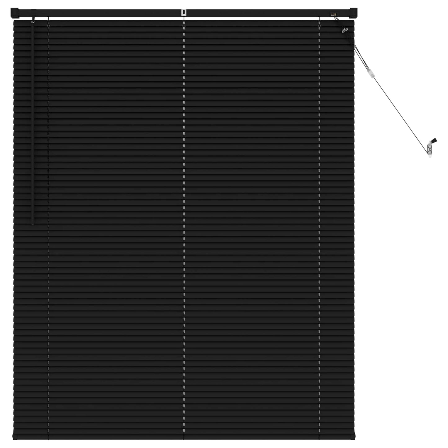Venetiaanse Blind Zwart 150 x 110 cm PVC is nu te koop bij PeponiXL, paradijselijk wonen!