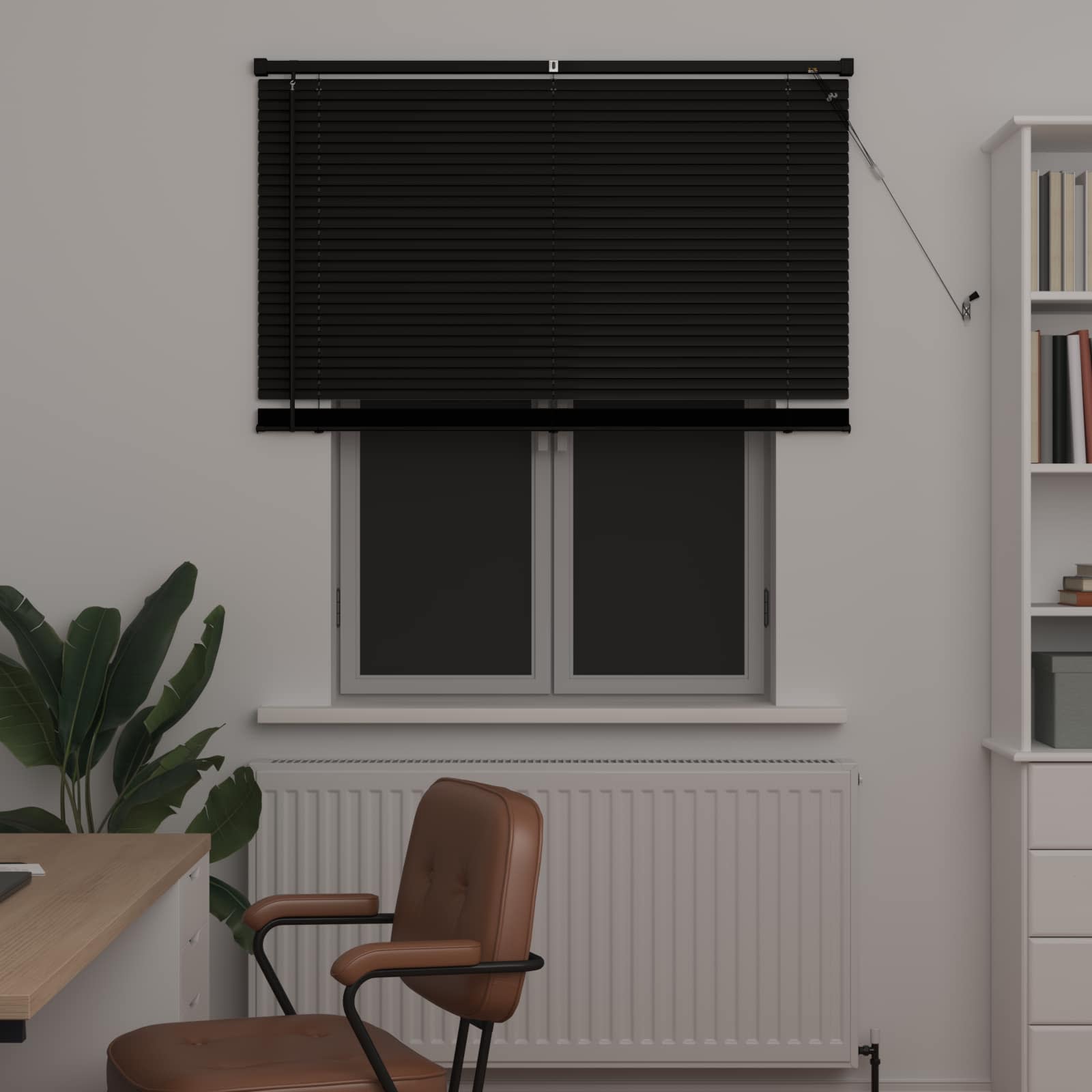 Venetiaanse Blind Zwart 150 x 120 cm PVC is nu te koop bij PeponiXL, paradijselijk wonen!