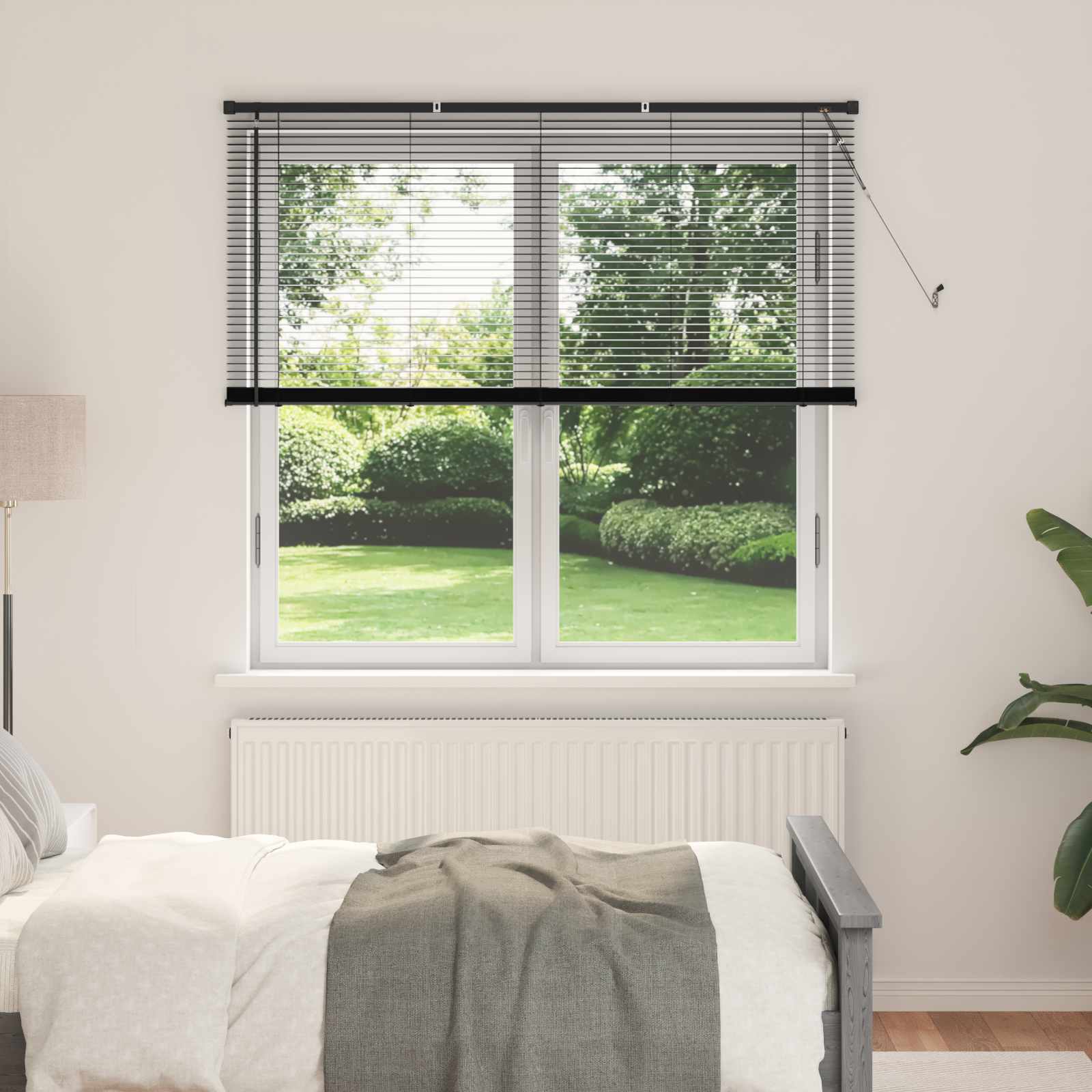Venetiaanse Blind Zwart 150 x 130 cm PVC is nu te koop bij PeponiXL, paradijselijk wonen!