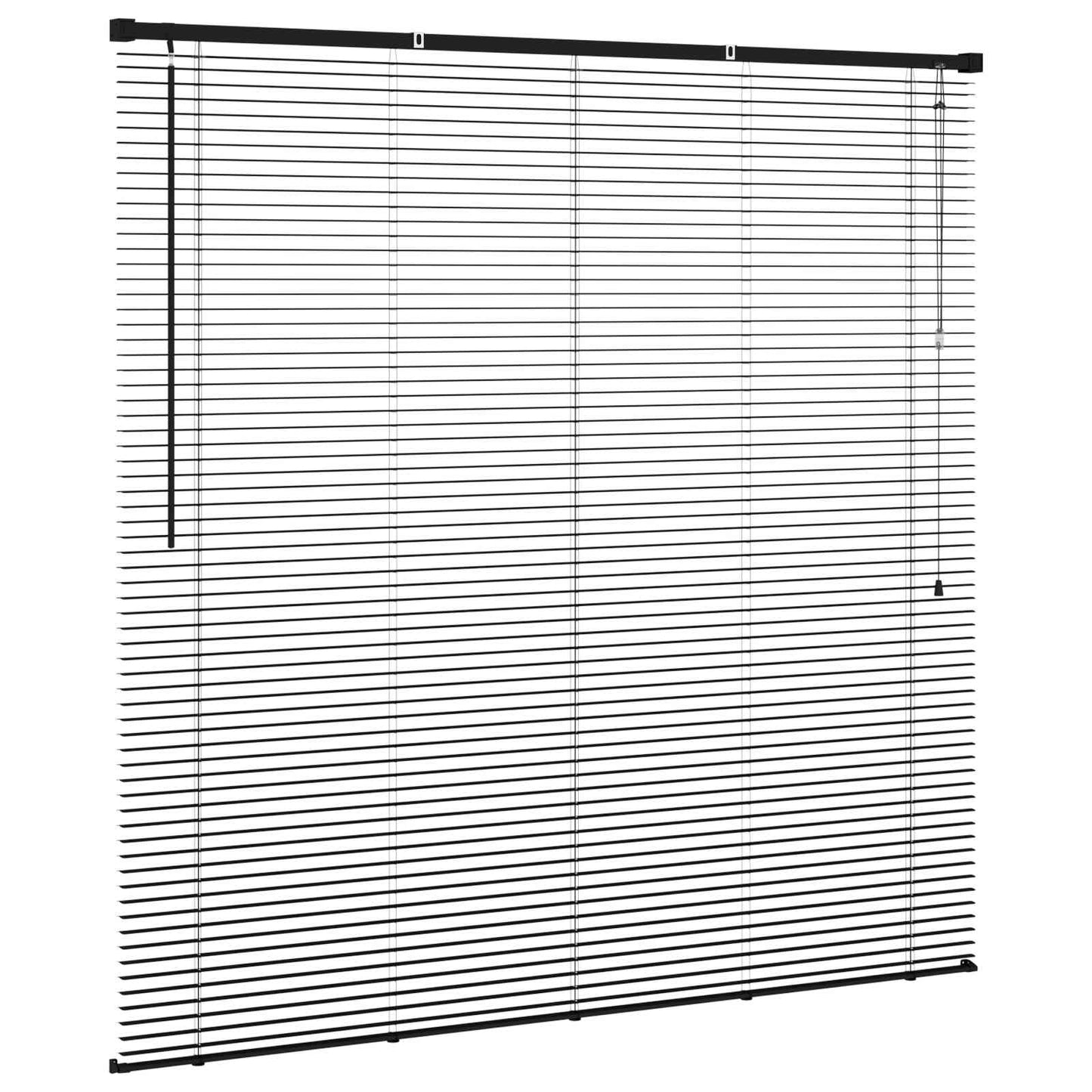 Venetiaanse Blind Zwart 150 x 160 cm PVC is nu te koop bij PeponiXL, paradijselijk wonen!