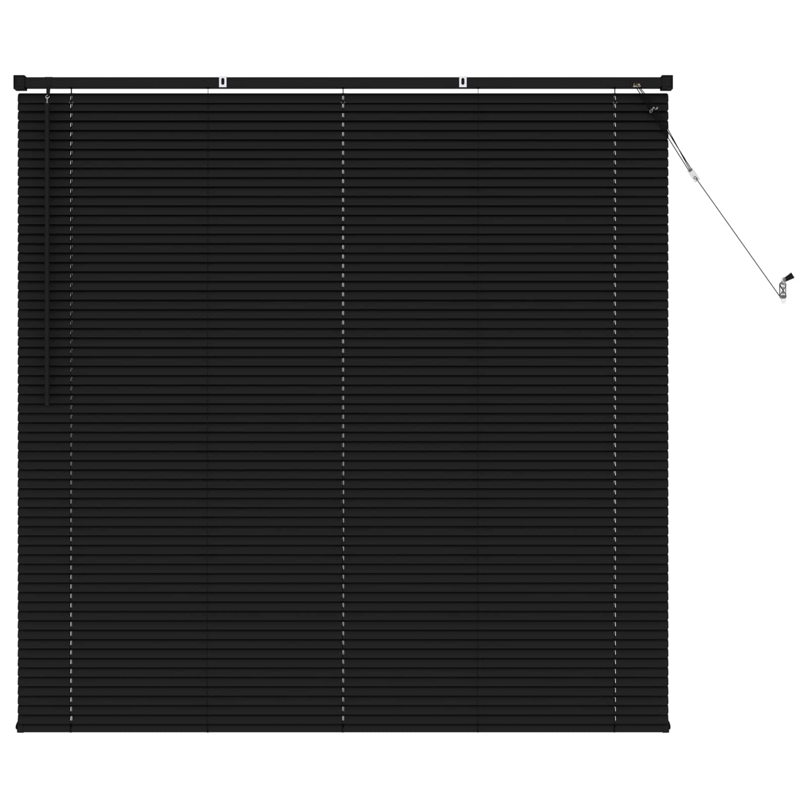 Venetiaanse Blind Zwart 150 x 160 cm PVC is nu te koop bij PeponiXL, paradijselijk wonen!