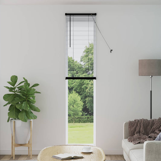 Venetiaanse Blind Zwart 213 x 40 cm PVC is nu te koop bij PeponiXL, paradijselijk wonen!