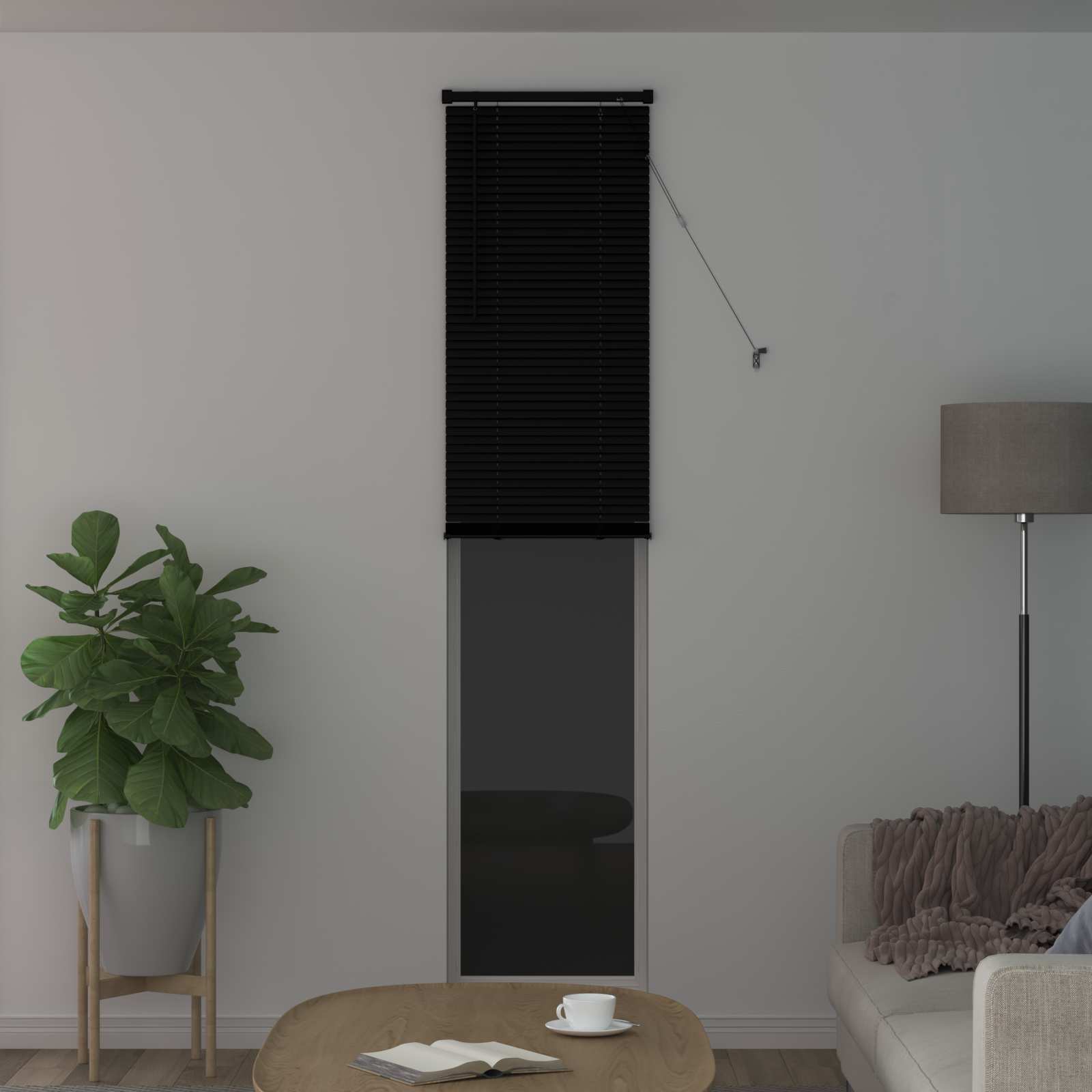 Venetiaanse Blind Zwart 213 x 60 cm PVC is nu te koop bij PeponiXL, paradijselijk wonen!