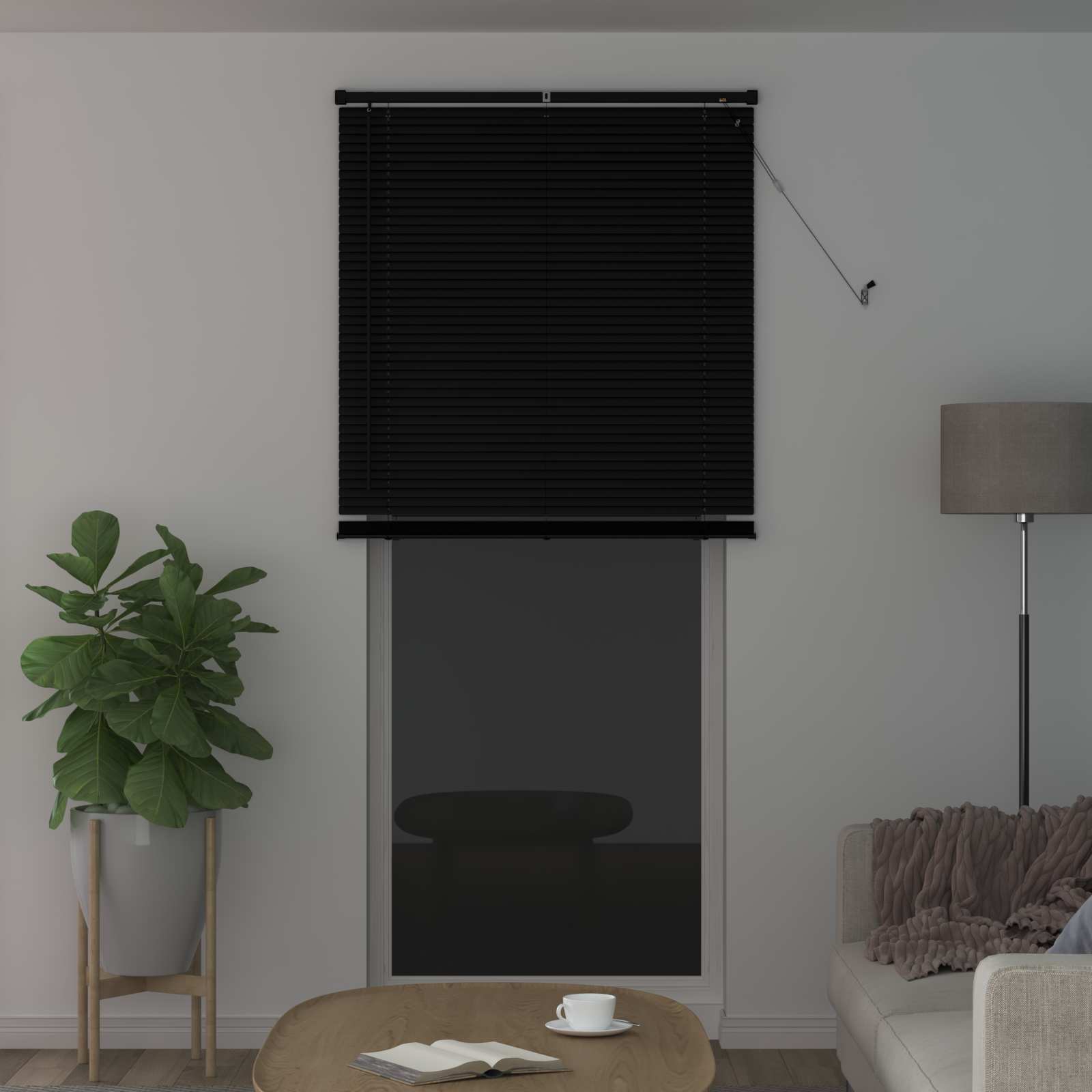 Venetiaanse Blind Zwart 213 x 90 cm PVC is nu te koop bij PeponiXL, paradijselijk wonen!