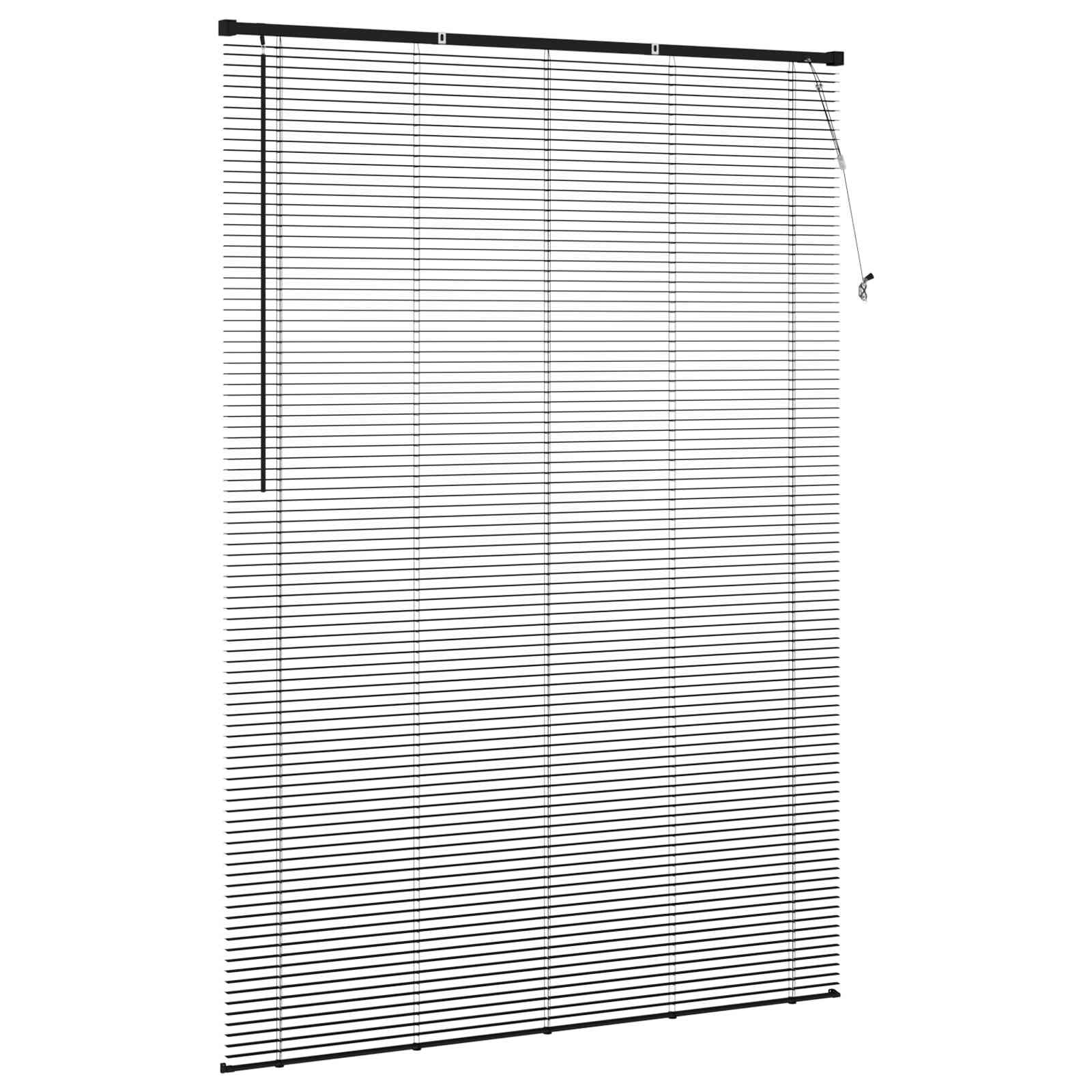 Venetiaanse Blind Zwart 213 x 140 cm PVC is nu te koop bij PeponiXL, paradijselijk wonen!