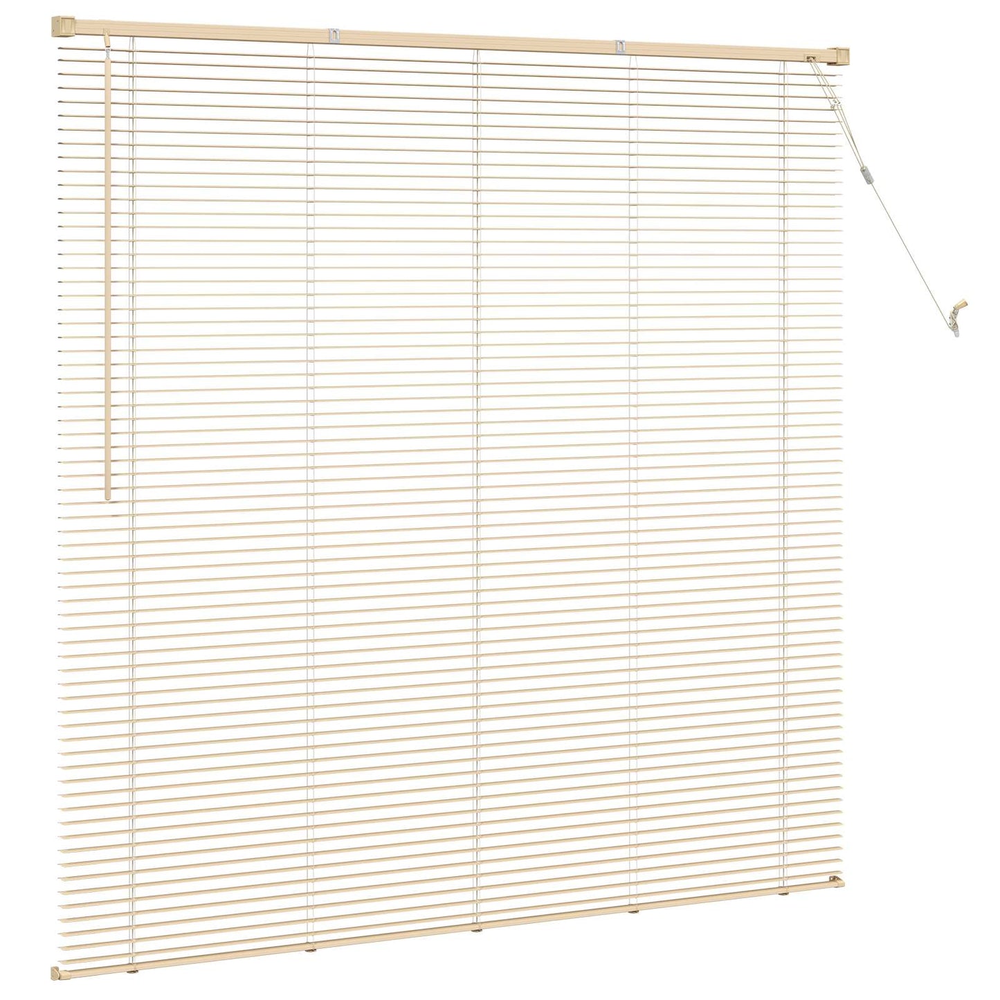 Venetiaanse Blind Lichtbruin met Patroon 150 x 130 cm PVC is nu te koop bij PeponiXL, paradijselijk wonen!