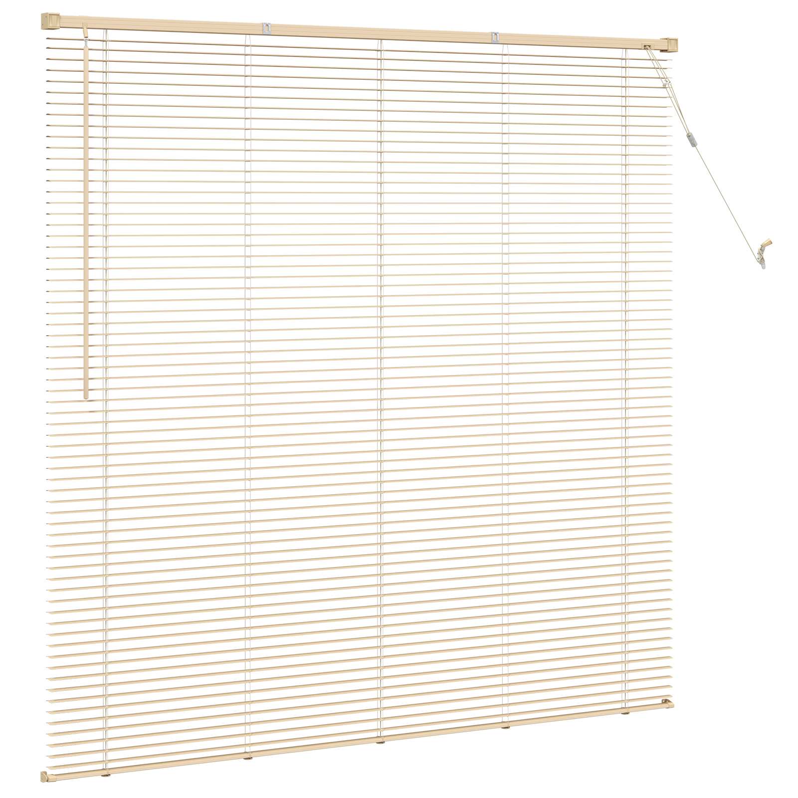 Venetiaanse Blind Lichtbruin met Patroon 150 x 130 cm PVC is nu te koop bij PeponiXL, paradijselijk wonen!