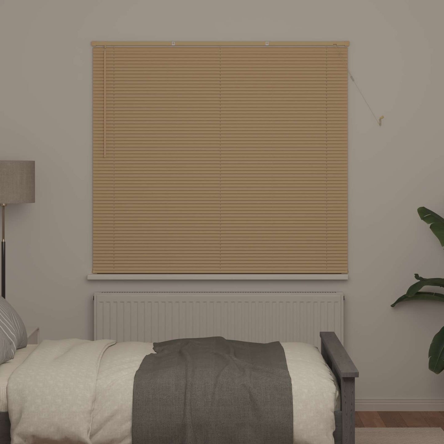 Venetiaanse Blind Lichtbruin met Patroon 150 x 140 cm PVC is nu te koop bij PeponiXL, paradijselijk wonen!