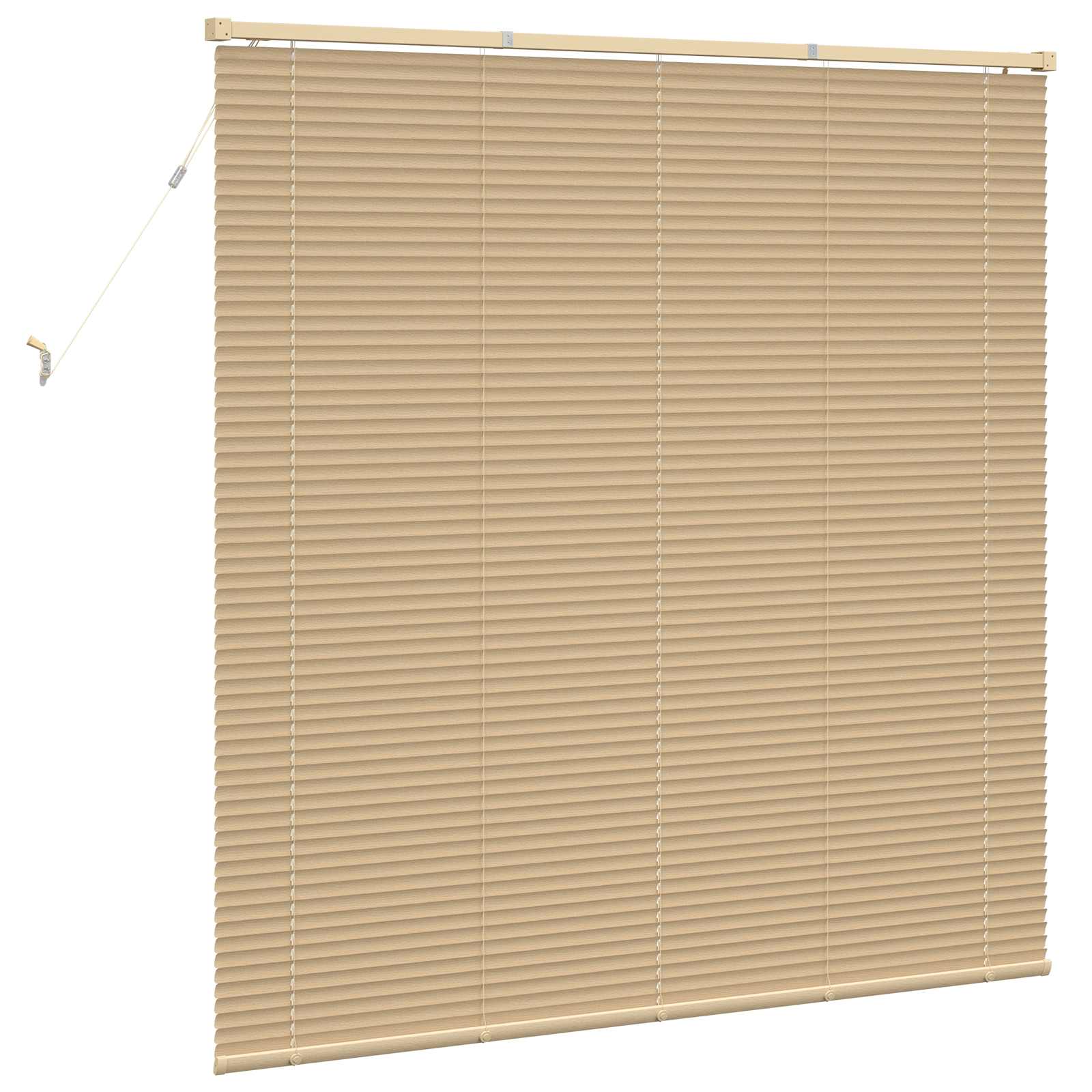 Venetiaanse Blind Lichtbruin met Patroon 150 x 160 cm PVC is nu te koop bij PeponiXL, paradijselijk wonen!