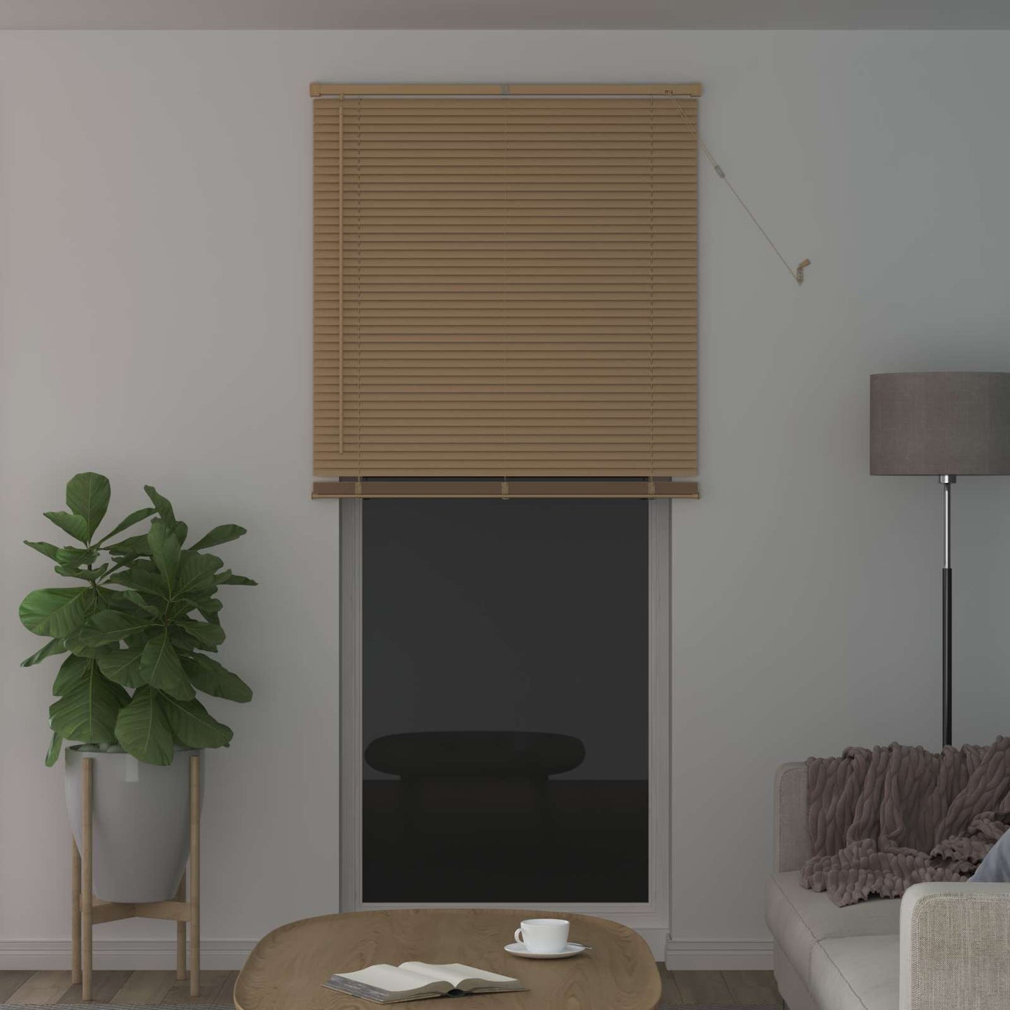 Venetiaanse Blind Lichtbruin met Patroon 213 x 70 cm PVC is nu te koop bij PeponiXL, paradijselijk wonen!