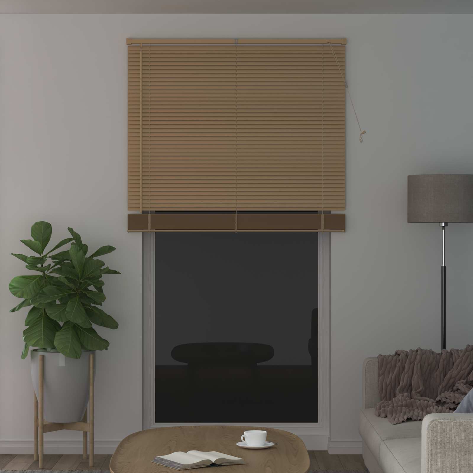 Venetiaanse Blind Lichtbruin met Patroon 213 x 120 cm PVC is nu te koop bij PeponiXL, paradijselijk wonen!