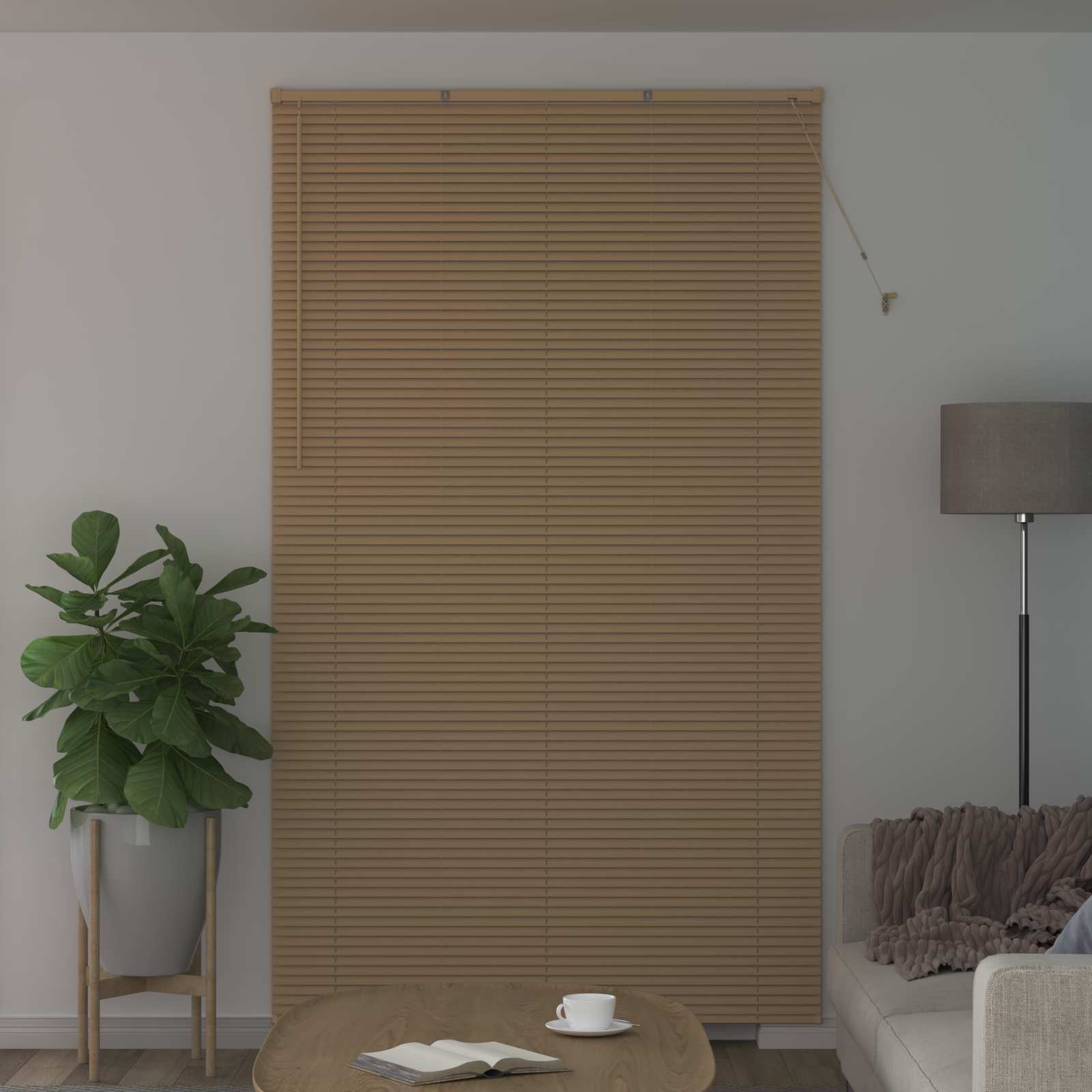 Venetiaanse Blind Lichtbruin met Patroon 213 x 160 cm PVC is nu te koop bij PeponiXL, paradijselijk wonen!