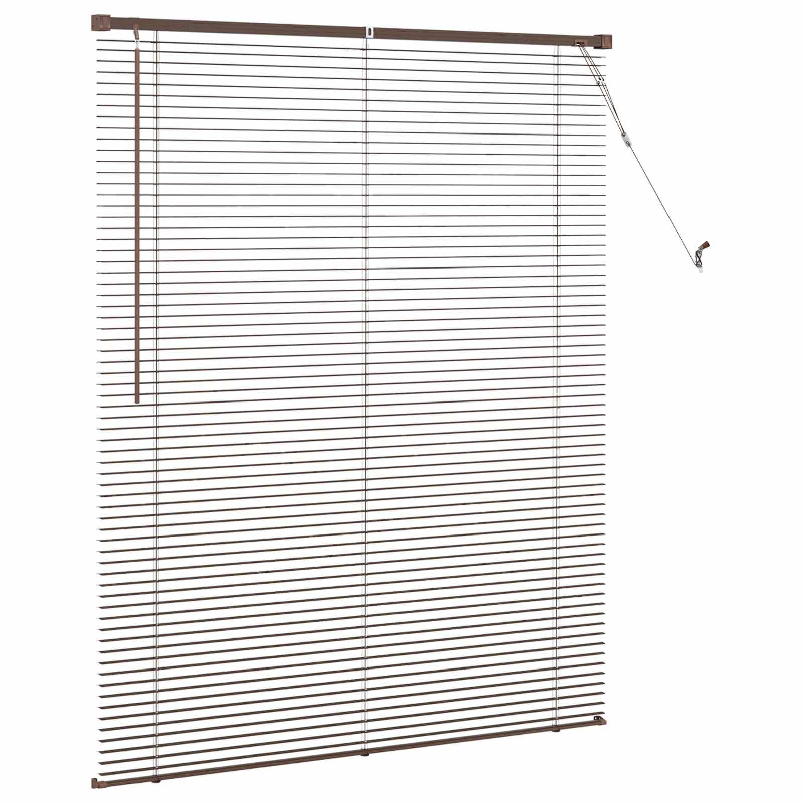 Venetiaanse Blind Donkerbruin met Patroon 150 x 120 cm PVC is nu te koop bij PeponiXL, paradijselijk wonen!