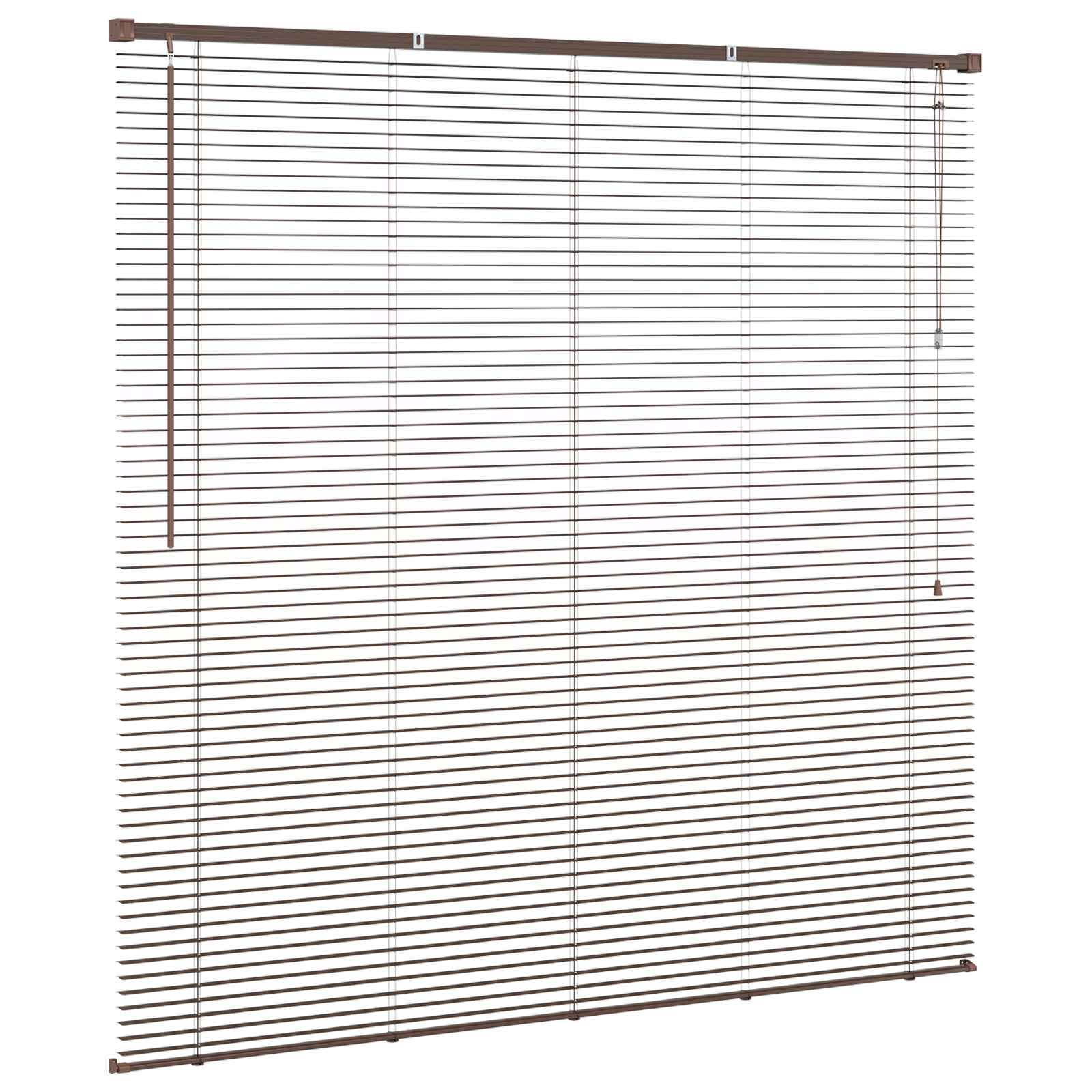 Venetiaanse Blind Donkerbruin met Patroon 150 x 140 cm PVC is nu te koop bij PeponiXL, paradijselijk wonen!