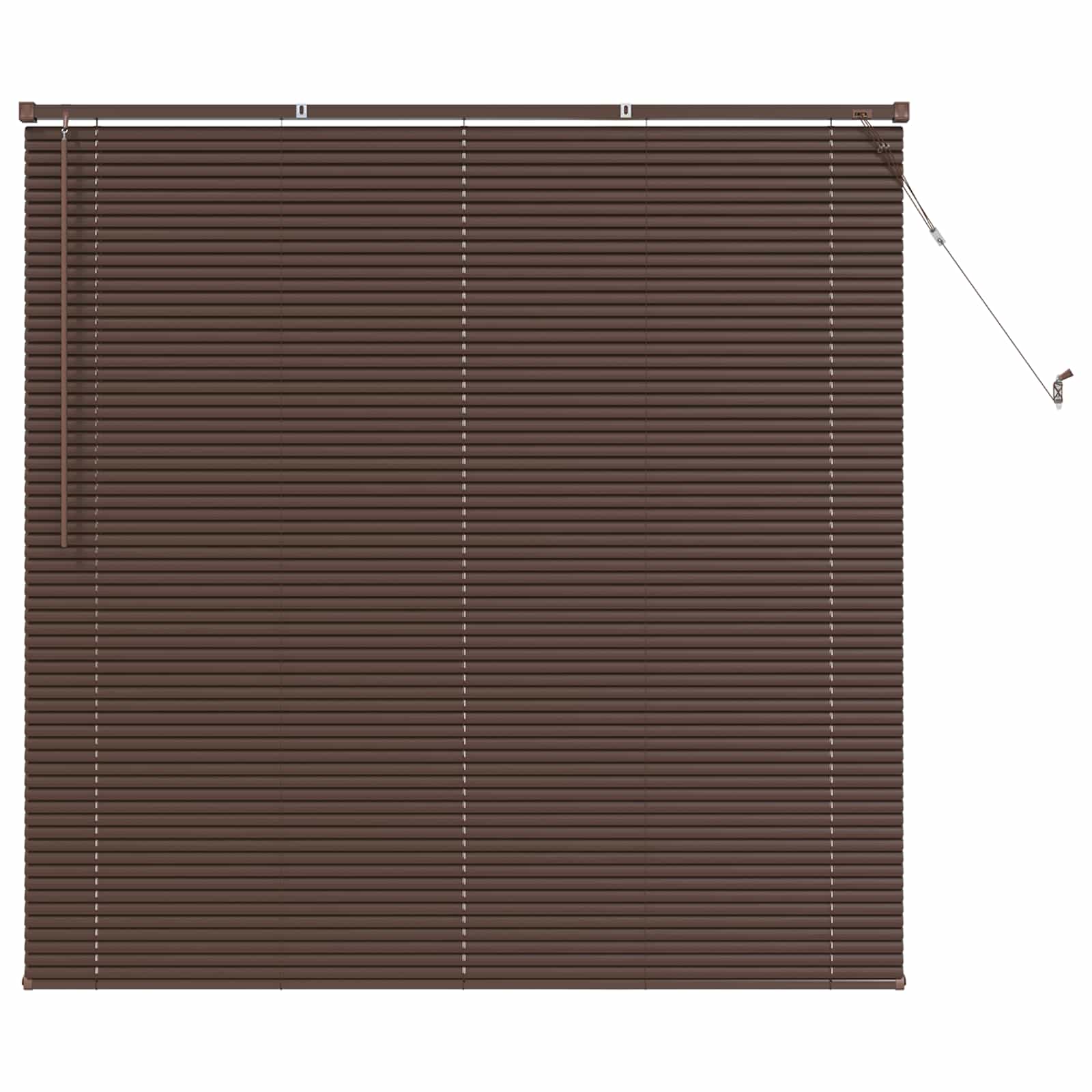Venetiaanse Blind Donkerbruin met Patroon 150 x 150 cm PVC is nu te koop bij PeponiXL, paradijselijk wonen!