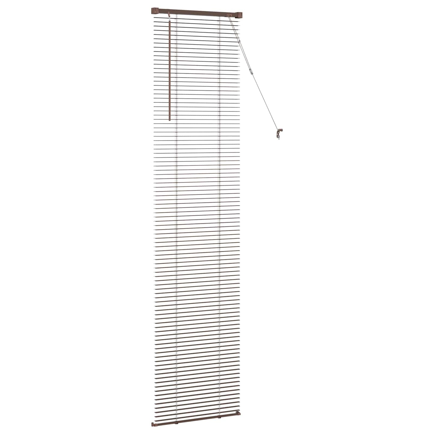 Venetiaanse Blind Donkerbruin met Patroon 213 x 50 cm PVC is nu te koop bij PeponiXL, paradijselijk wonen!