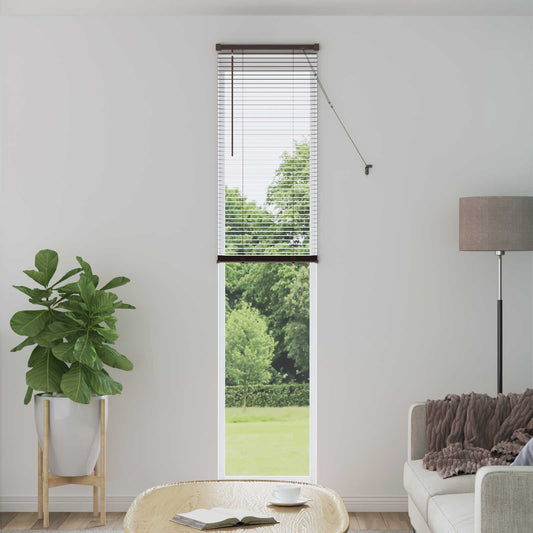 Venetiaanse Blind Donkerbruin met Patroon 213 x 60 cm PVC is nu te koop bij PeponiXL, paradijselijk wonen!