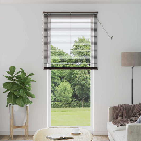 Venetiaanse Blind Donkerbruin met Patroon 213 x 100 cm PVC is nu te koop bij PeponiXL, paradijselijk wonen!