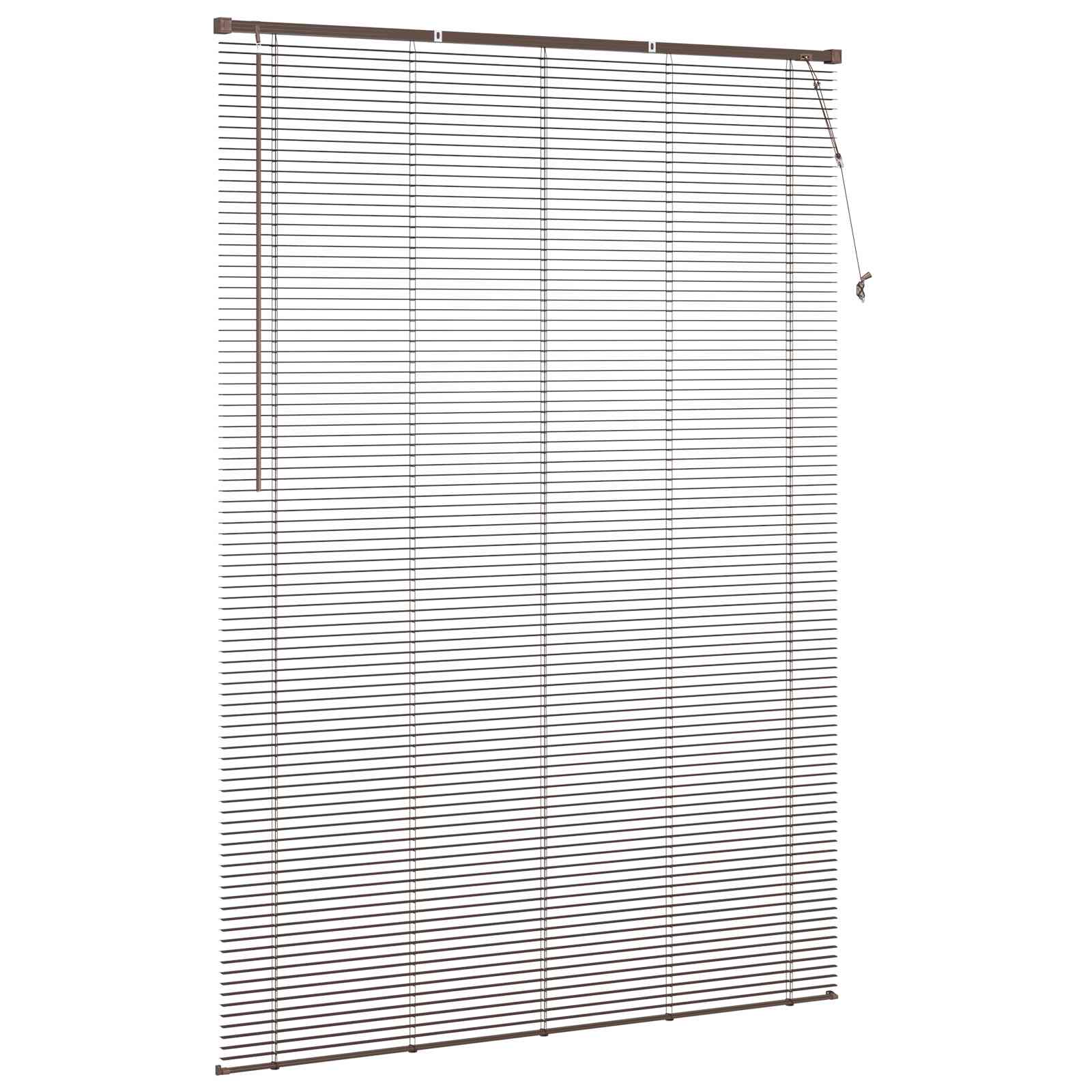 Venetiaanse Blind Donkerbruin met Patroon 213 x 130 cm PVC is nu te koop bij PeponiXL, paradijselijk wonen!