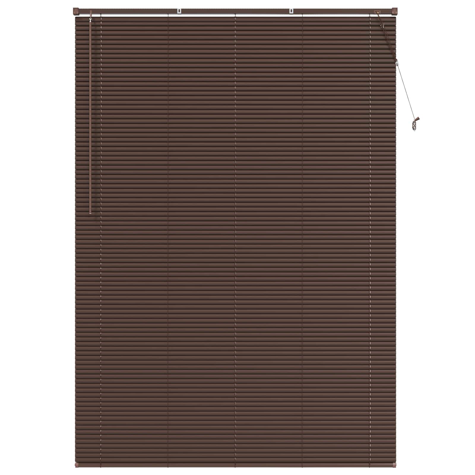 Venetiaanse Blind Donkerbruin met Patroon 213 x 140 cm PVC is nu te koop bij PeponiXL, paradijselijk wonen!