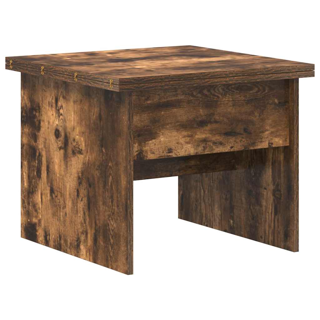 Salontafel Gerookt eiken 55 x 54,5 x 45 cm Bewerkt hout