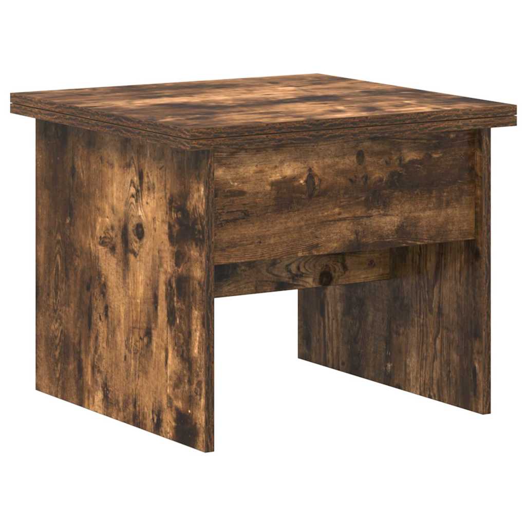 Salontafel Gerookt eiken 55 x 54,5 x 45 cm Bewerkt hout