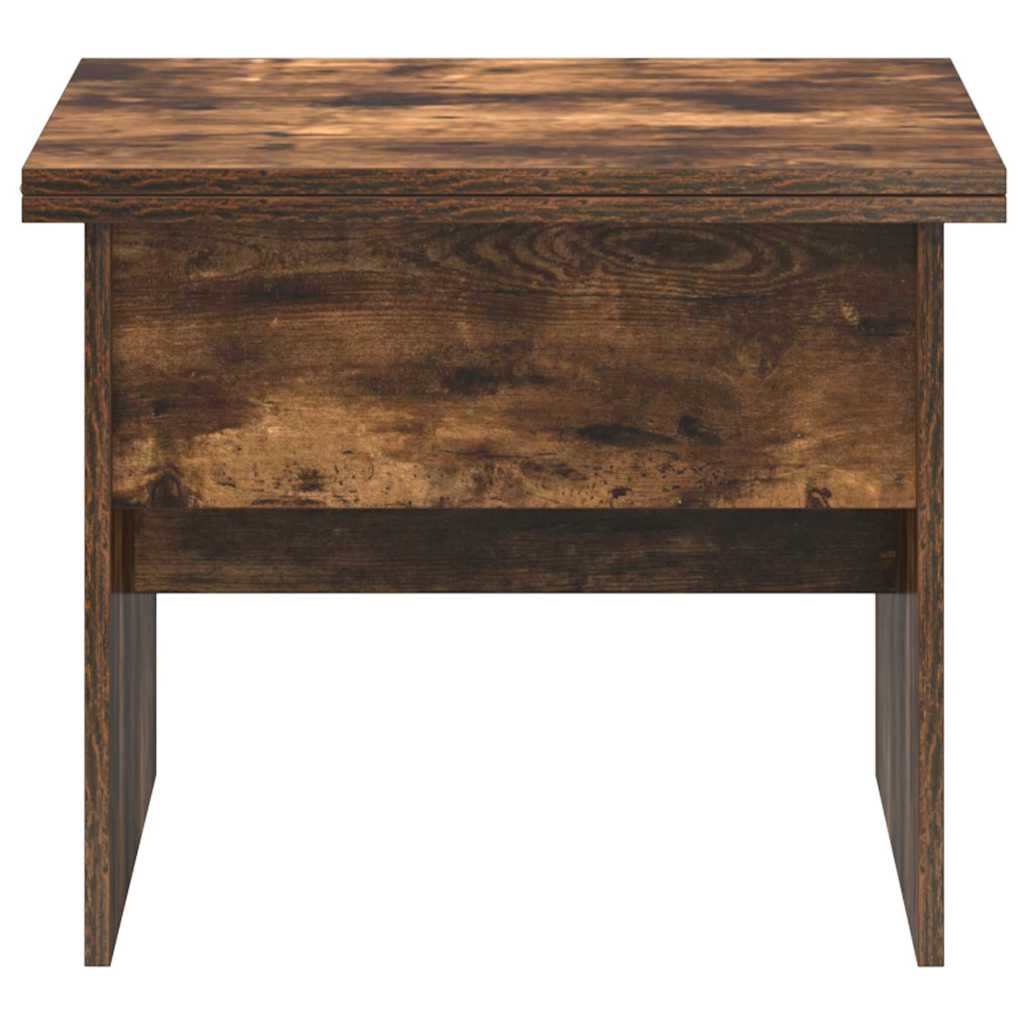 Salontafel Gerookt eiken 55 x 54,5 x 45 cm Bewerkt hout