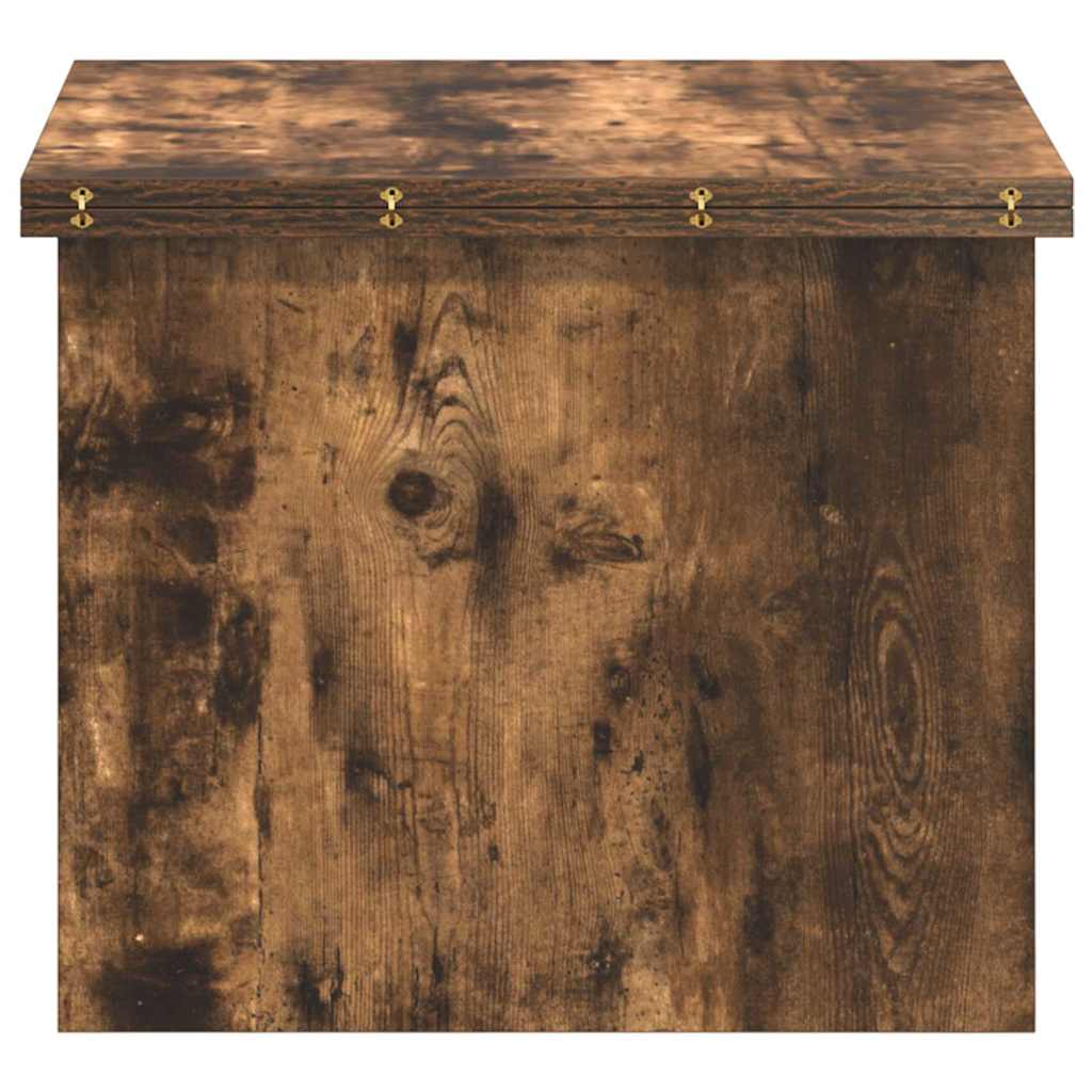 Salontafel Gerookt eiken 55 x 54,5 x 45 cm Bewerkt hout