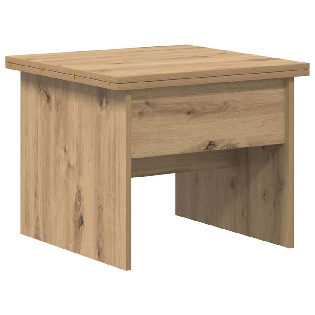 Salontafel Artisan Eiken 55 x 54,5 x 45 cm Bewerkt hout is nu te koop bij PeponiXL, paradijselijk wonen!