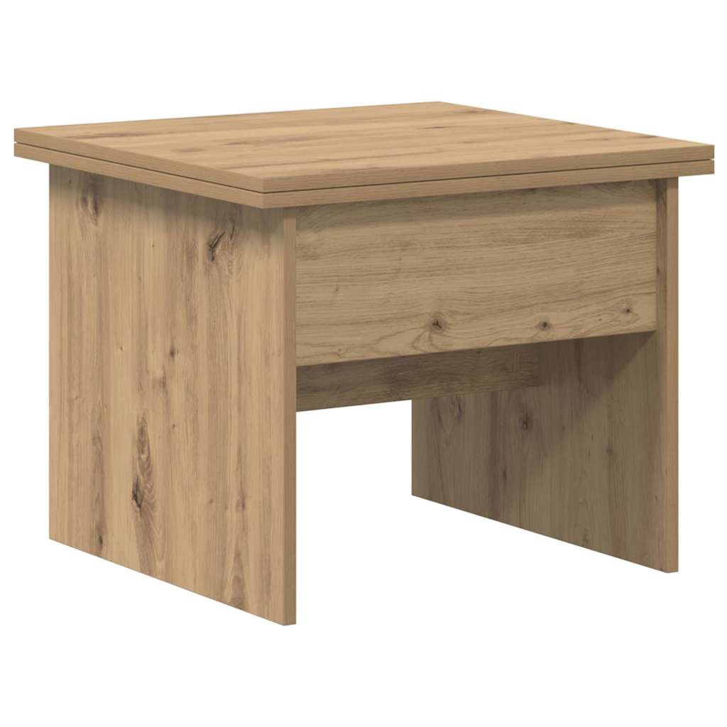 Salontafel Artisan Eiken 55 x 54,5 x 45 cm Bewerkt hout is nu te koop bij PeponiXL, paradijselijk wonen!