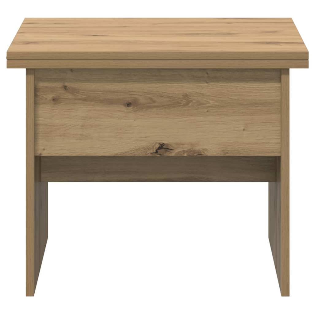 Salontafel Artisan Eiken 55 x 54,5 x 45 cm Bewerkt hout is nu te koop bij PeponiXL, paradijselijk wonen!