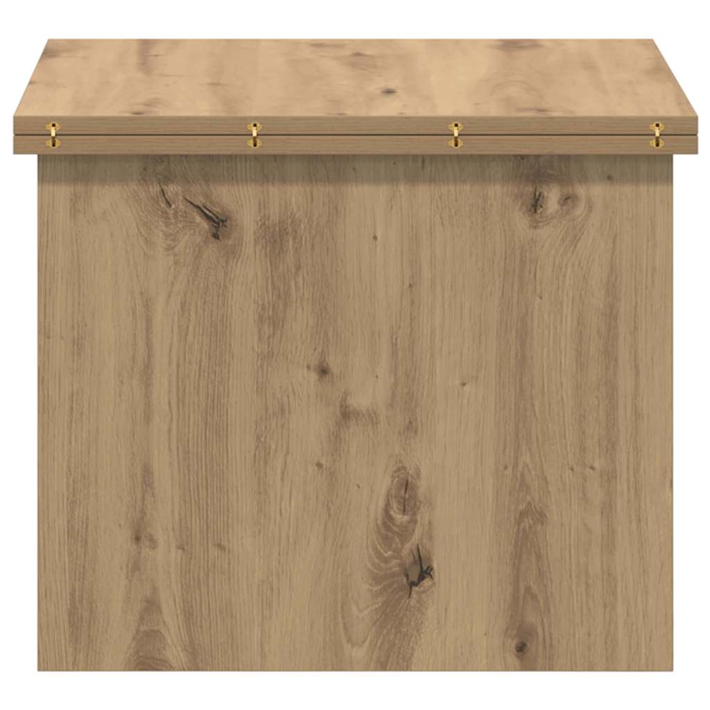 Salontafel Artisan Eiken 55 x 54,5 x 45 cm Bewerkt hout is nu te koop bij PeponiXL, paradijselijk wonen!