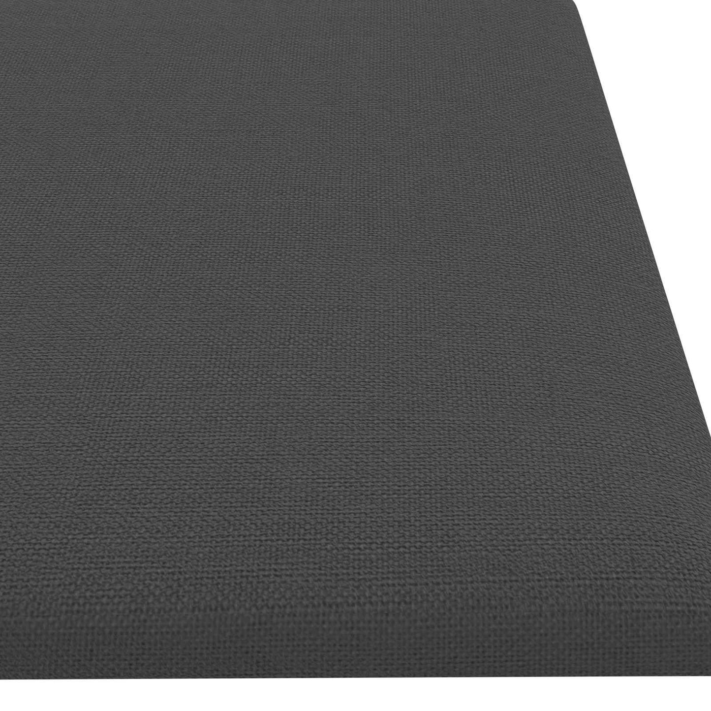 Wandhoofdbord 12 pcs Donkergrijs 60 x 15 cm Stof is nu te koop bij PeponiXL, paradijselijk wonen!