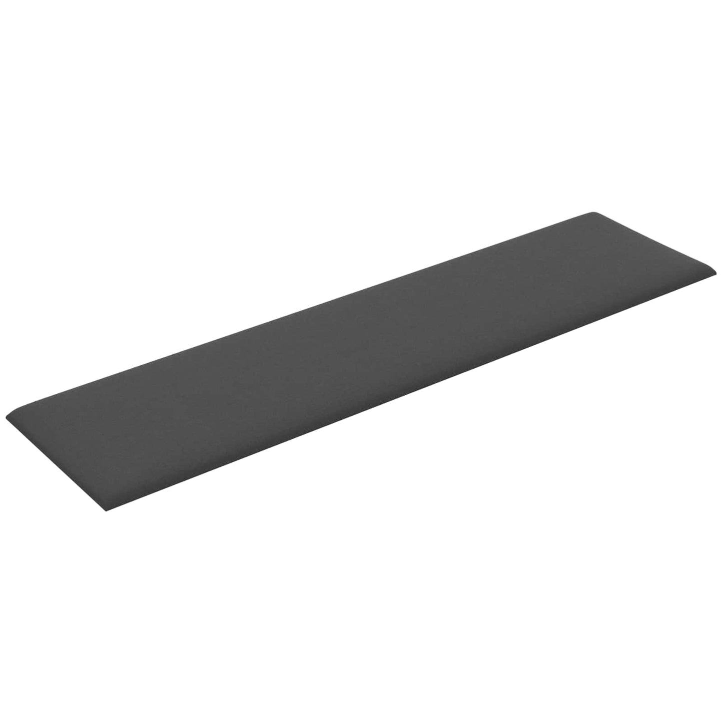 Wandhoofdbord 12 pcs Donkergrijs 60 x 15 cm Stof is nu te koop bij PeponiXL, paradijselijk wonen!
