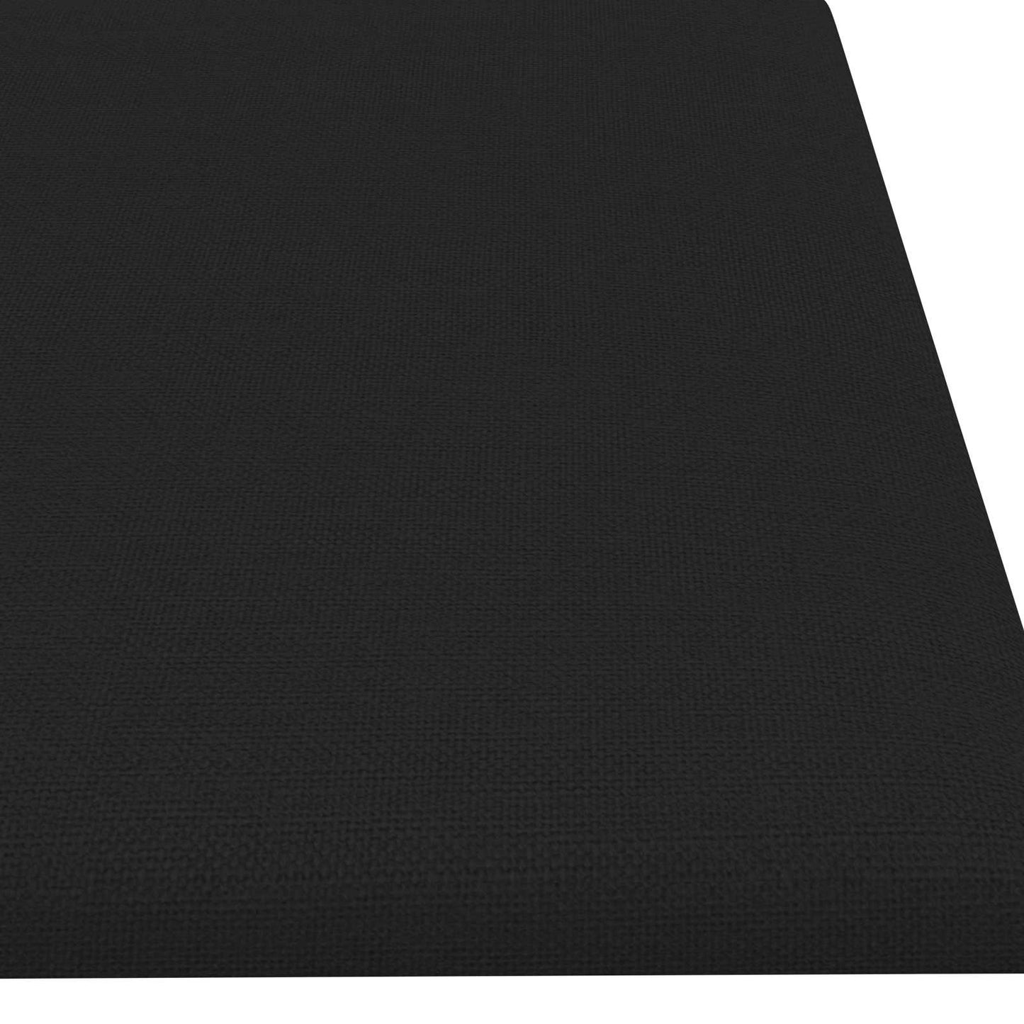 Wandhoofdbord 12 pcs Zwart 60 x 15 cm Stof is nu te koop bij PeponiXL, paradijselijk wonen!