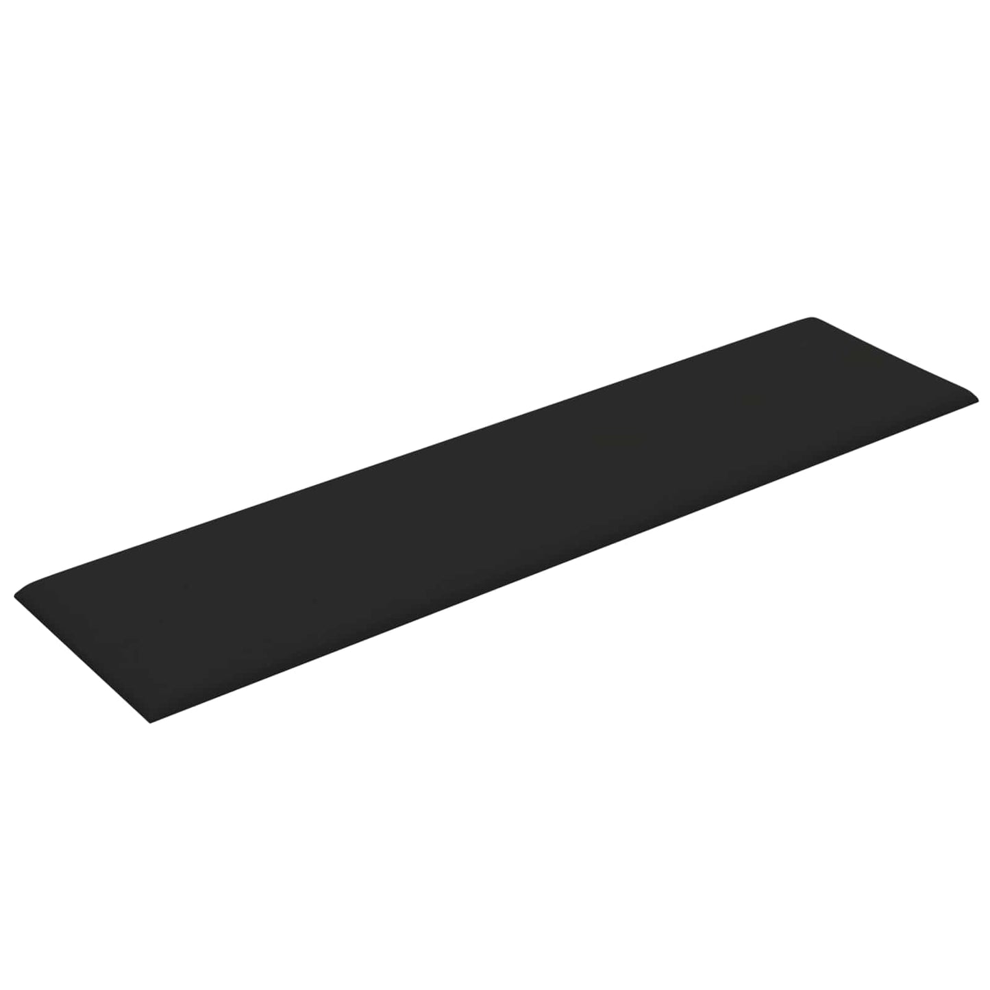 Wandhoofdbord 12 pcs Zwart 60 x 15 cm Stof is nu te koop bij PeponiXL, paradijselijk wonen!