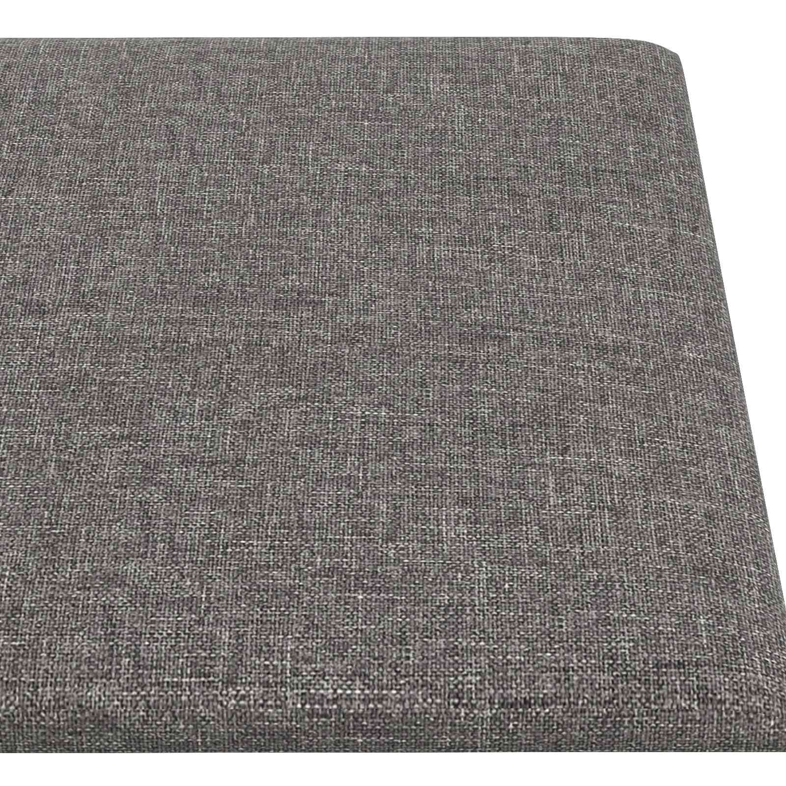 Wandhoofdbord 12 pcs Lichtgrijs 90 x 15 cm Stof is nu te koop bij PeponiXL, paradijselijk wonen!